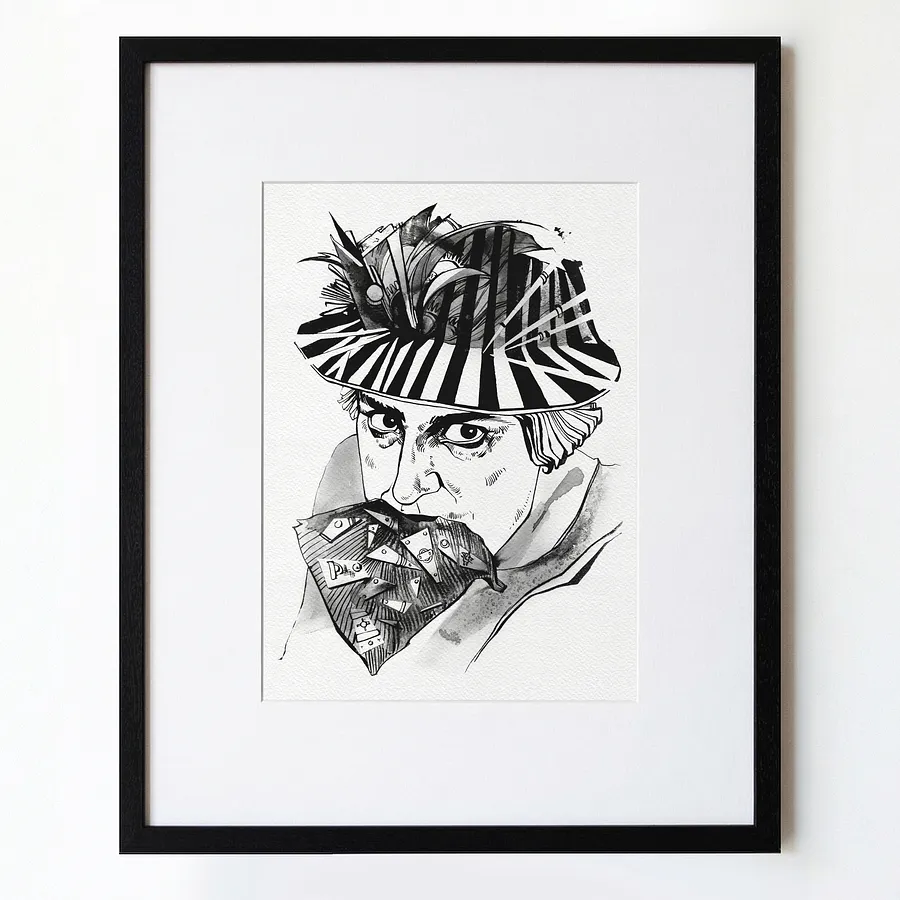 Зображення "Флорист | Florist" від Олександр Макогон, розмір: 46 x 52 cm, матеріали: туш, бавовняний папір | ink, cotton paper, медіум: Графіка, ціна: $250 Фото 1 з 3.