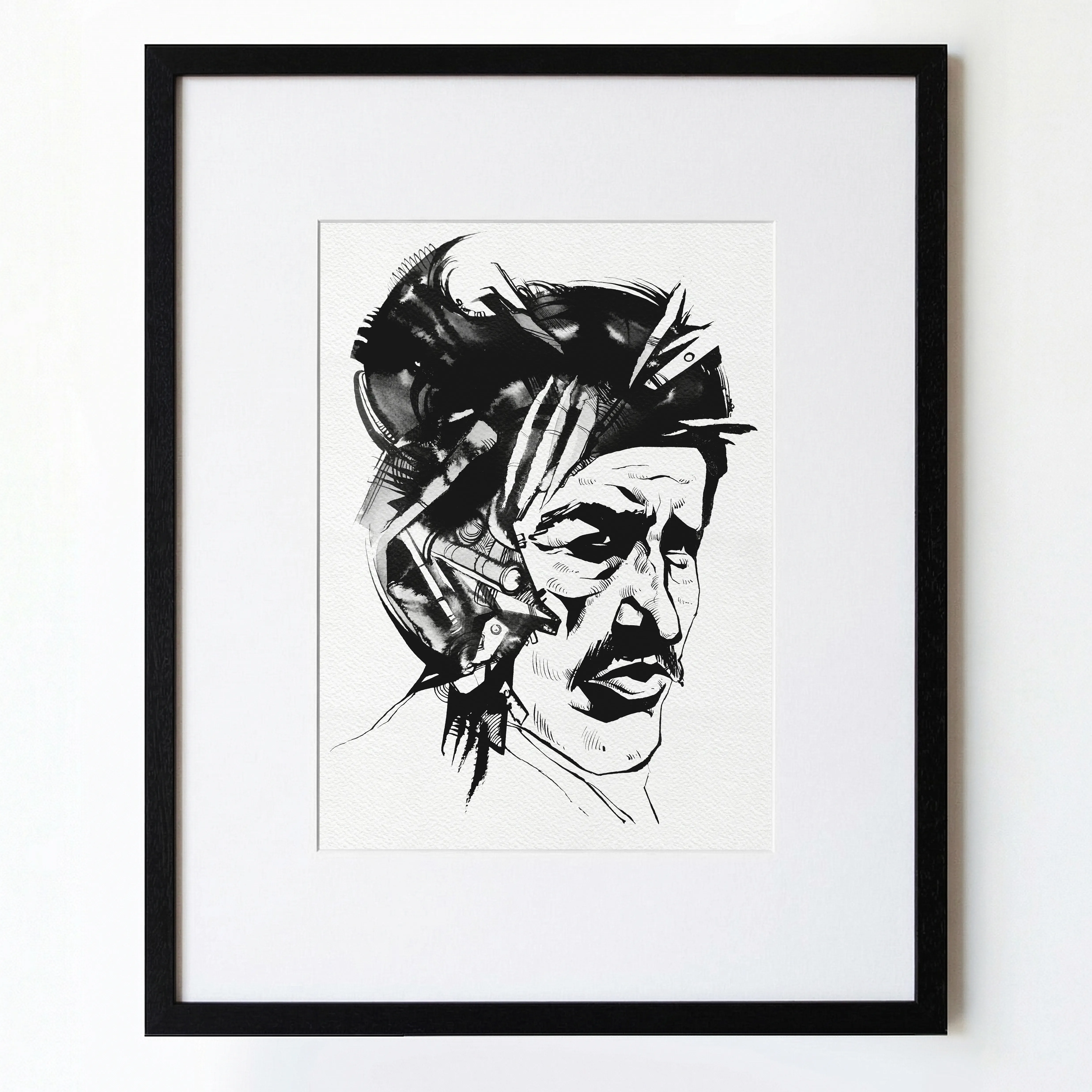 Зображення "Зброяр | Gunsmith" від Олександр Макогон, розмір: 46 x 52 cm, матеріали: туш, бавовняний папір | ink, cotton paper, медіум: Графіка, ціна: $250 Фото 1 з 3.