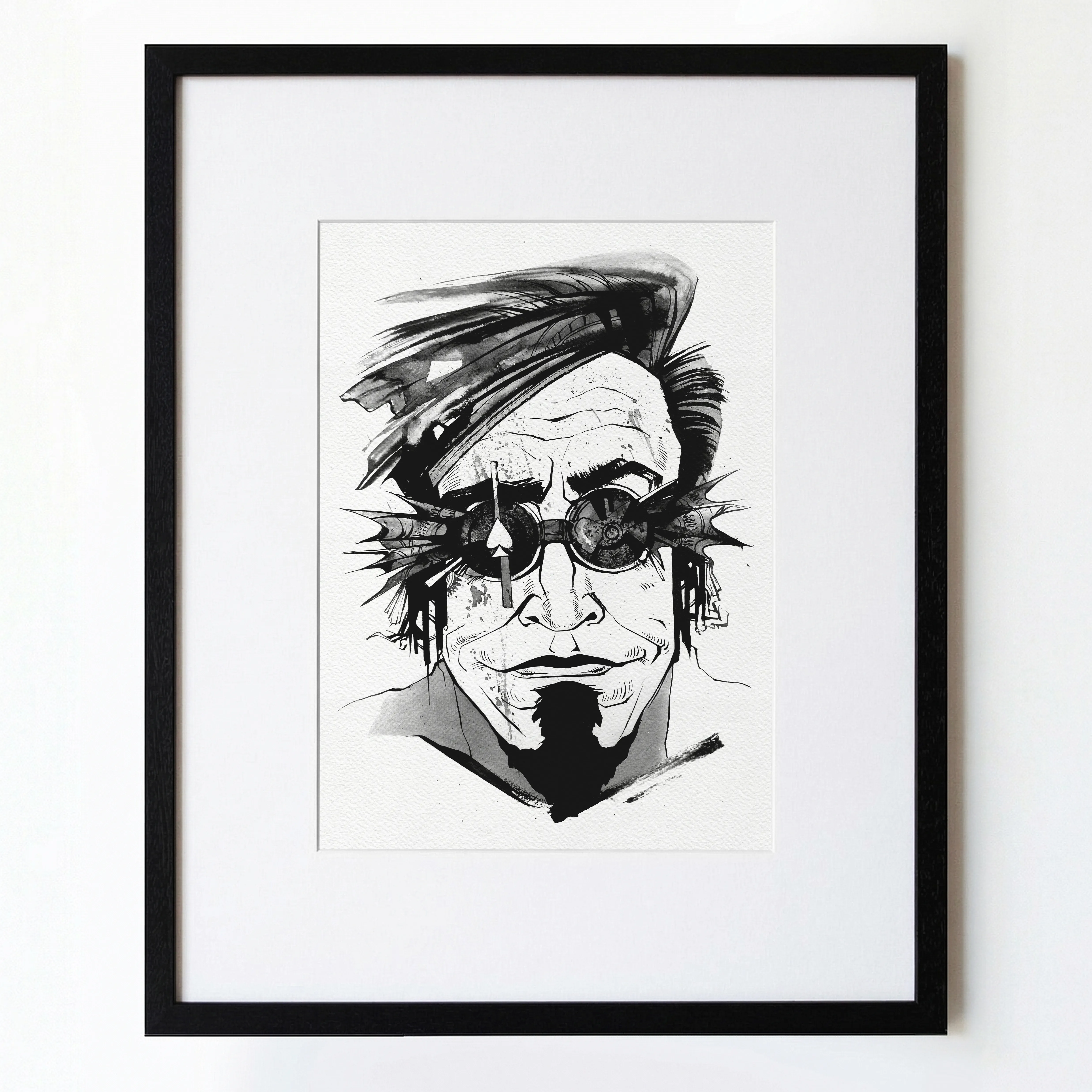 Зображення "Азартний гравець | Gambler" від Олександр Макогон, розмір: 46 x 52 cm, матеріали: туш, бавовняний папір | ink, cotton paper, медіум: Графіка, ціна: $250 Фото 1 з 3.