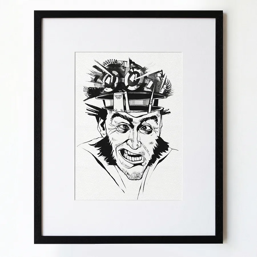 Зображення "15 1" від Олександр Макогон, розмір: 46 x 52 cm, матеріали: туш, бавовняний папір | ink, cotton paper, медіум: Графіка, ціна: $250