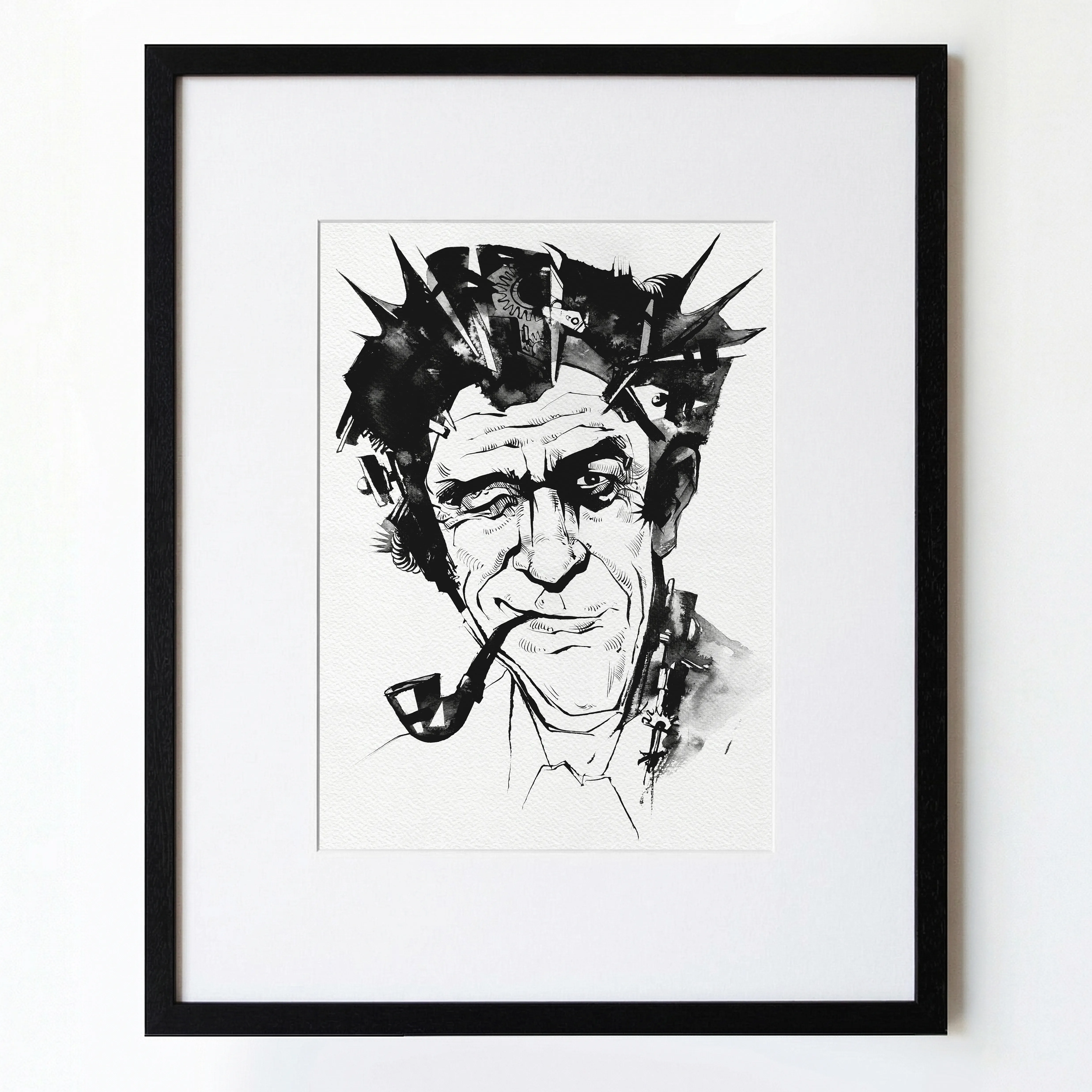 Зображення "Моряк | Sailor" від Олександр Макогон, розмір: 46 x 52 cm, матеріали: туш, бавовняний папір | ink, cotton paper, медіум: Графіка, ціна: $250 Фото 1 з 3.