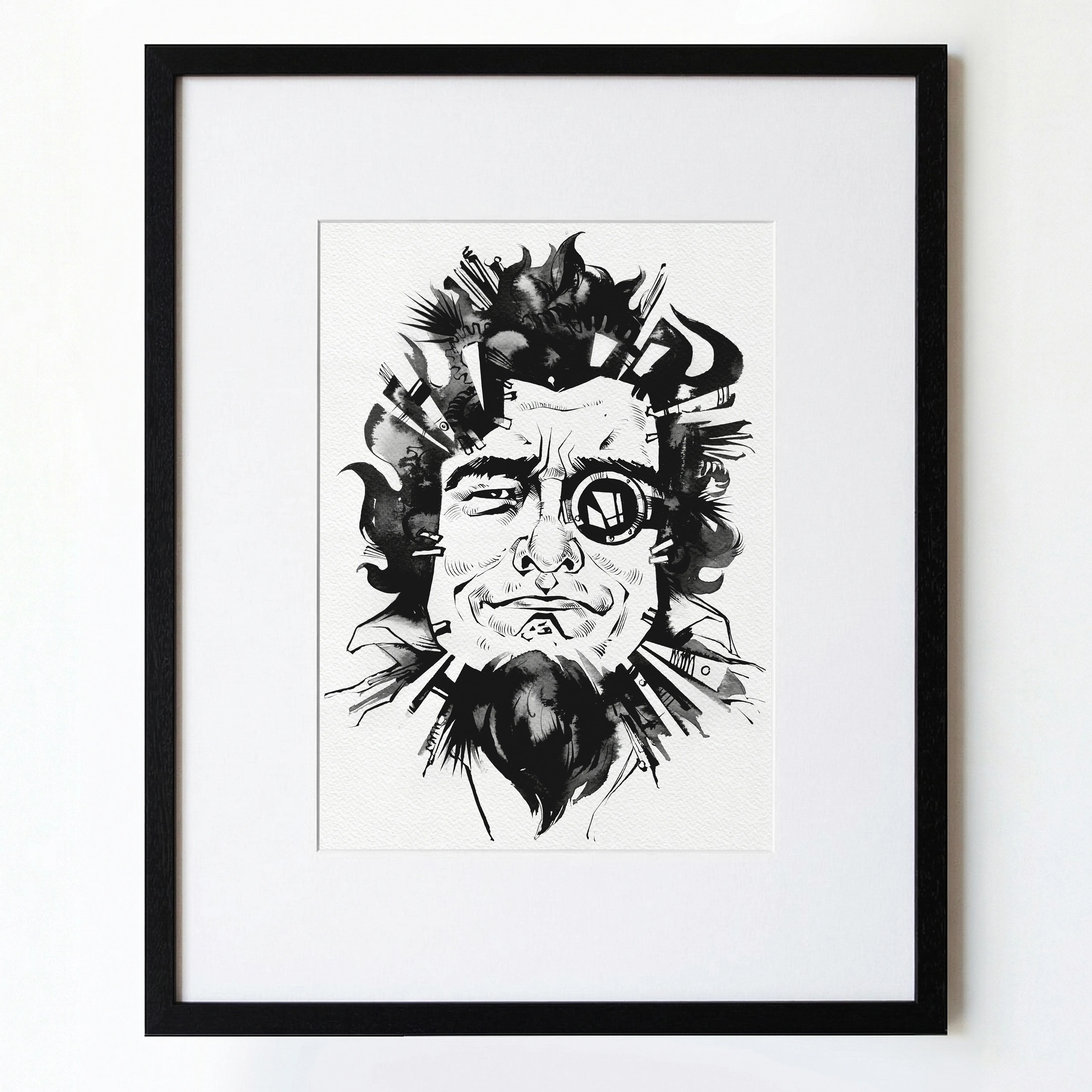 Зображення "Ювелір | Jeweler" від Олександр Макогон, розмір: 46 x 52 cm, матеріали: туш, бавовняний папір | ink, cotton paper, медіум: Графіка, ціна: $250 Фото 1 з 3.