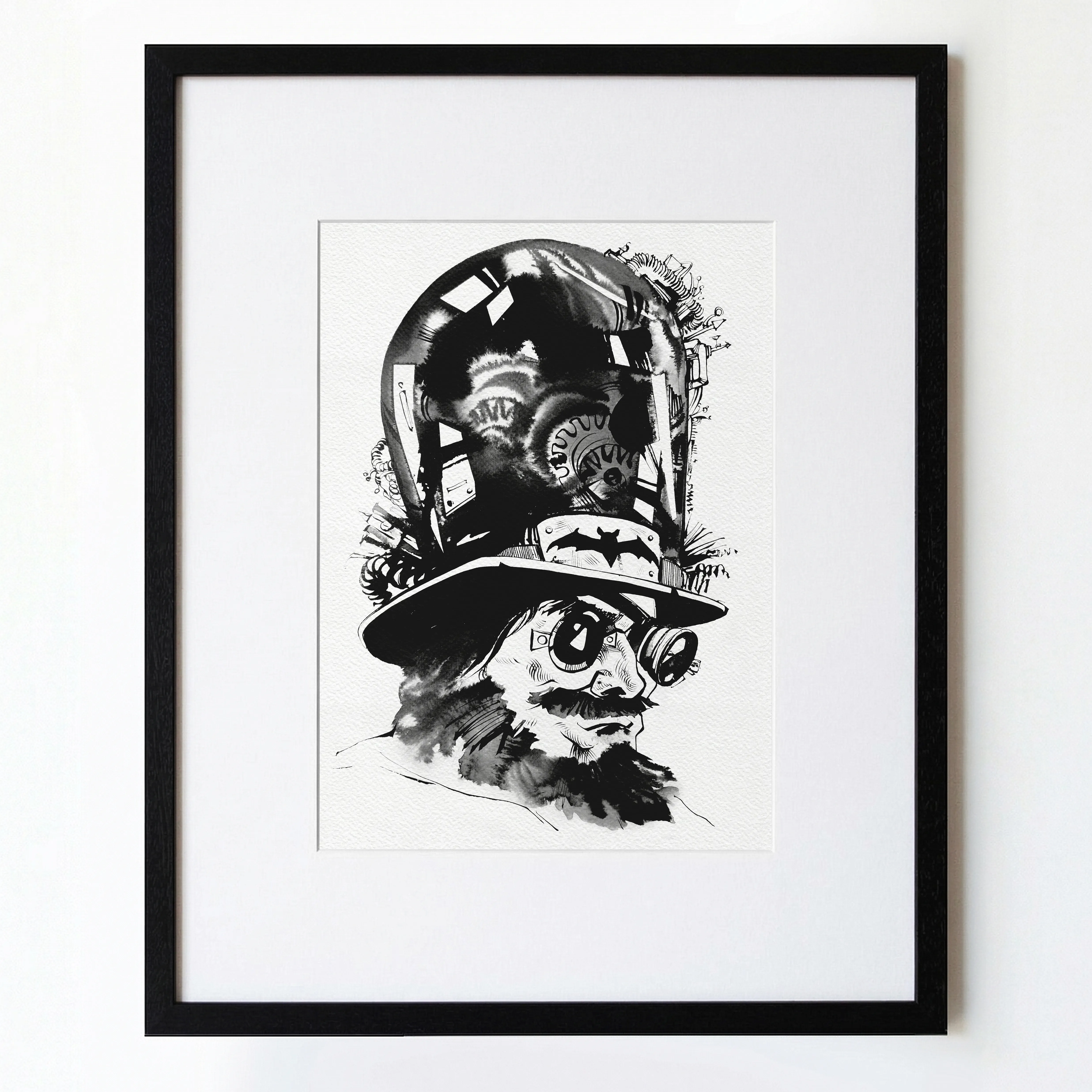 Зображення "Вчений | Scientist" від Олександр Макогон, розмір: 46 x 52 cm, матеріали: туш, бавовняний папір | ink, cotton paper, медіум: Графіка, ціна: $250 Фото 1 з 3.