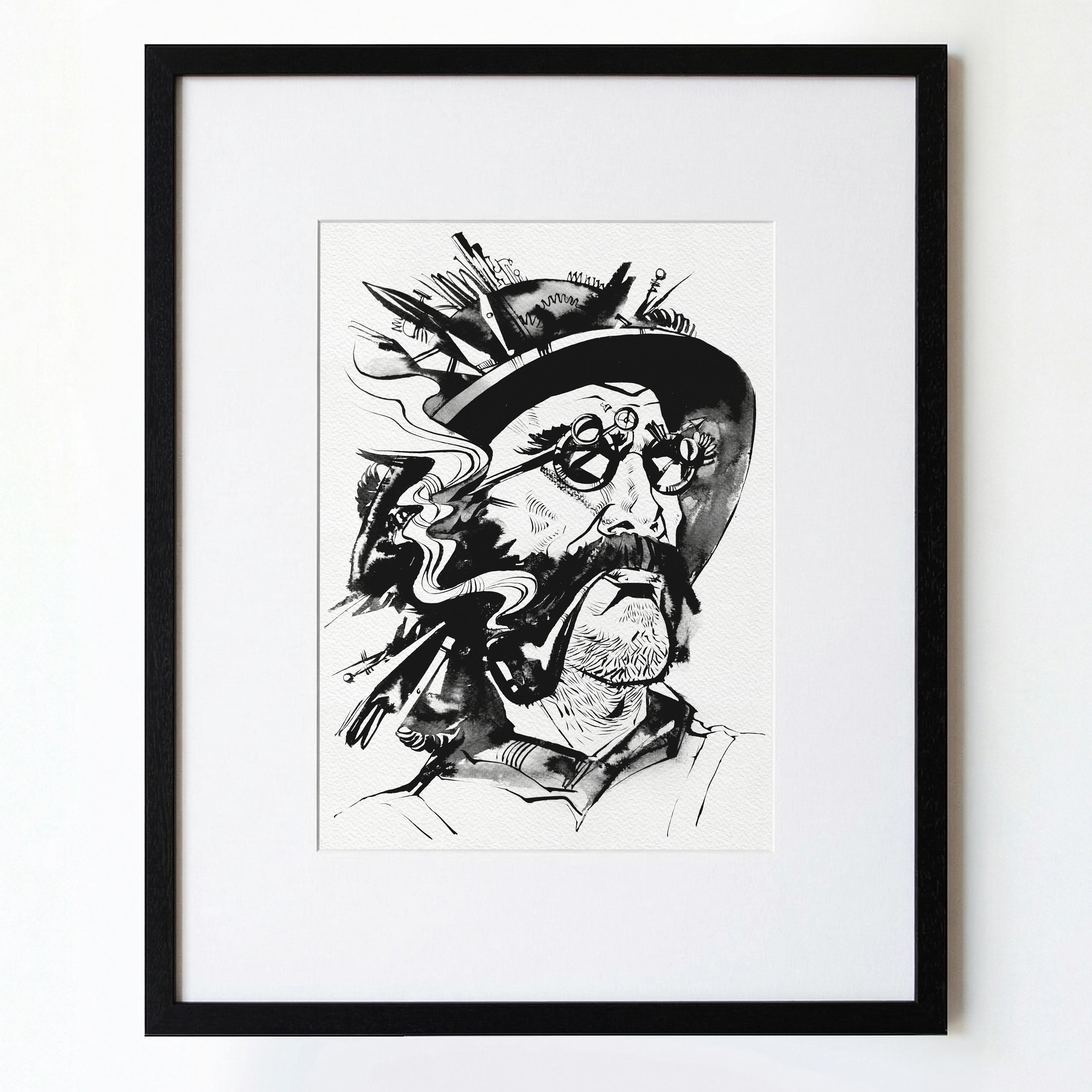 Зображення "Археолог | Archaeologist" від Олександр Макогон, розмір: 46 x 52 cm, матеріали: туш, бавовняний папір | ink, cotton paper, медіум: Графіка, ціна: $250 Фото 1 з 3.