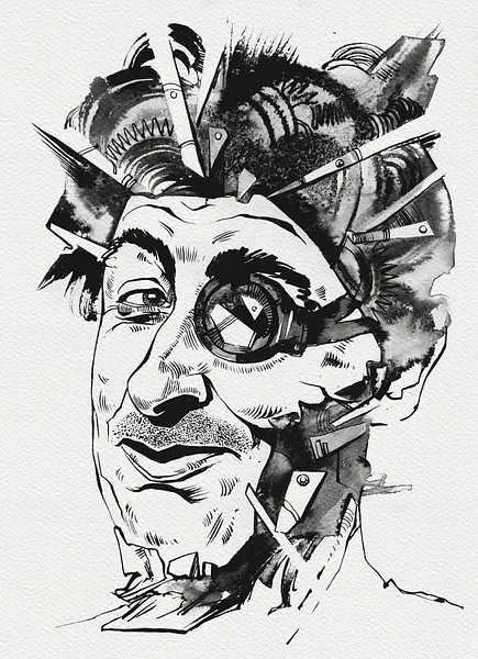 Зображення "Старий Друг | Old Friend" від Олександр Макогон, розмір: 46 x 52 cm, матеріали: туш, бавовняний папір | ink, cotton paper, ціна: $250 Фото 2 з 3.