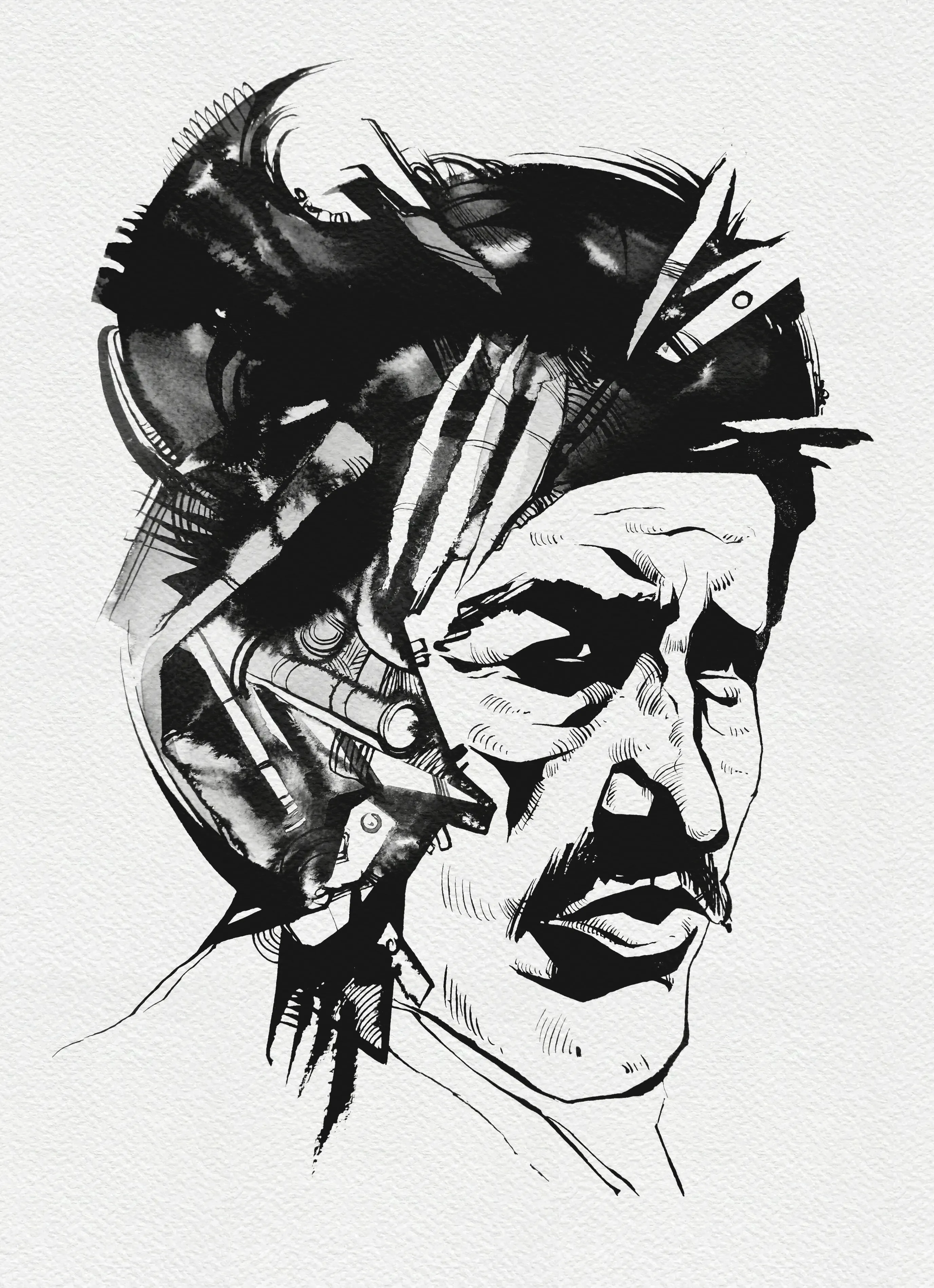 Зображення "Зброяр | Gunsmith" від Олександр Макогон, розмір: 46 x 52 cm, матеріали: туш, бавовняний папір | ink, cotton paper, медіум: Графіка, ціна: $250 Фото 2 з 3.