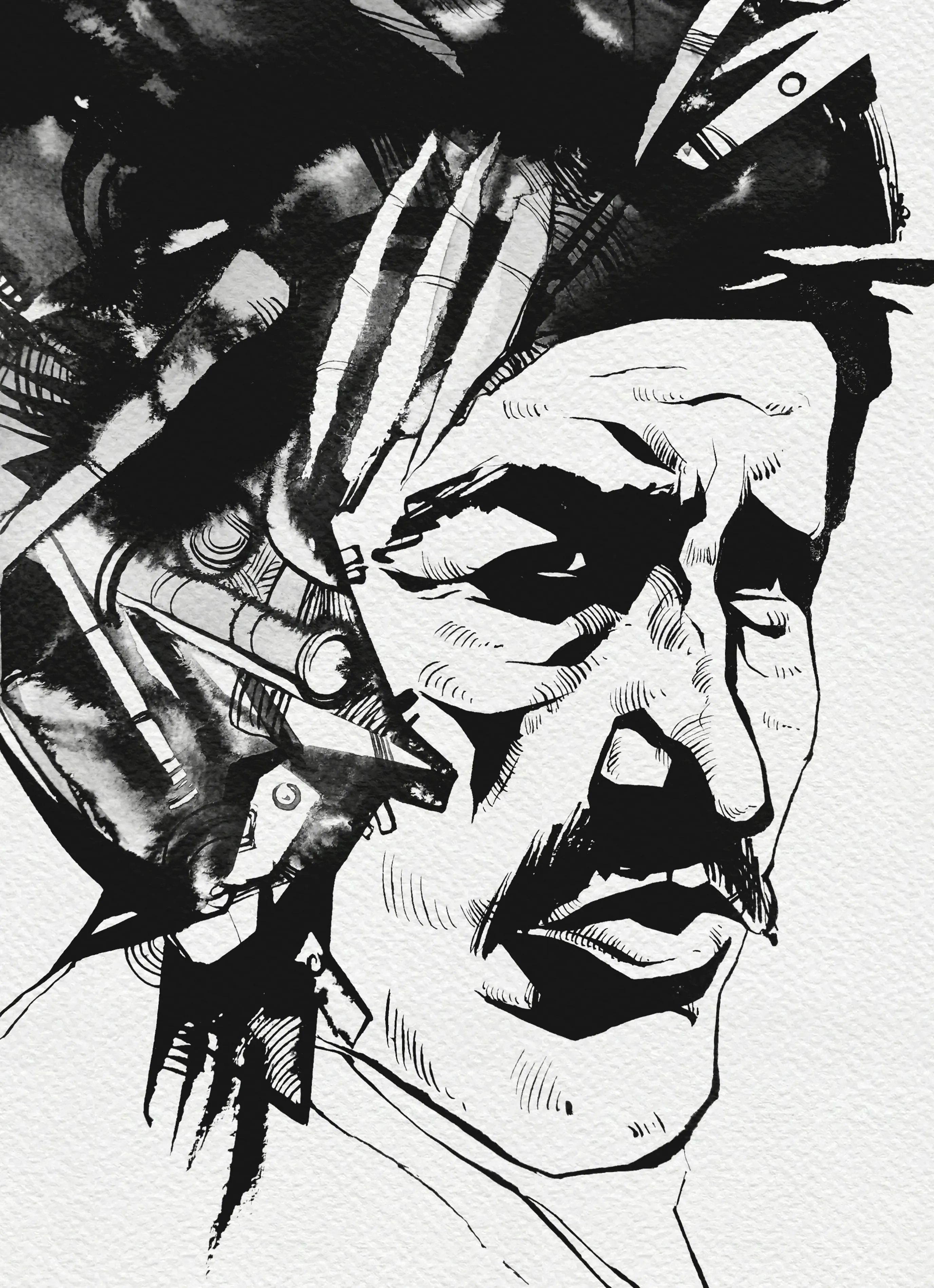 Зображення "Зброяр | Gunsmith" від Олександр Макогон, розмір: 46 x 52 cm, матеріали: туш, бавовняний папір | ink, cotton paper, медіум: Графіка, ціна: $250 Фото 3 з 3.