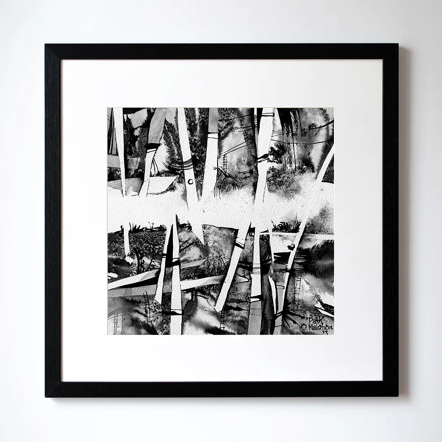 Зображення "Шлях | Path" від Олександр Макогон, розмір: 42 x 42 cm, матеріали: туш, бавовняний папір | ink, cotton paper, ціна: $230 Фото 1 з 4.