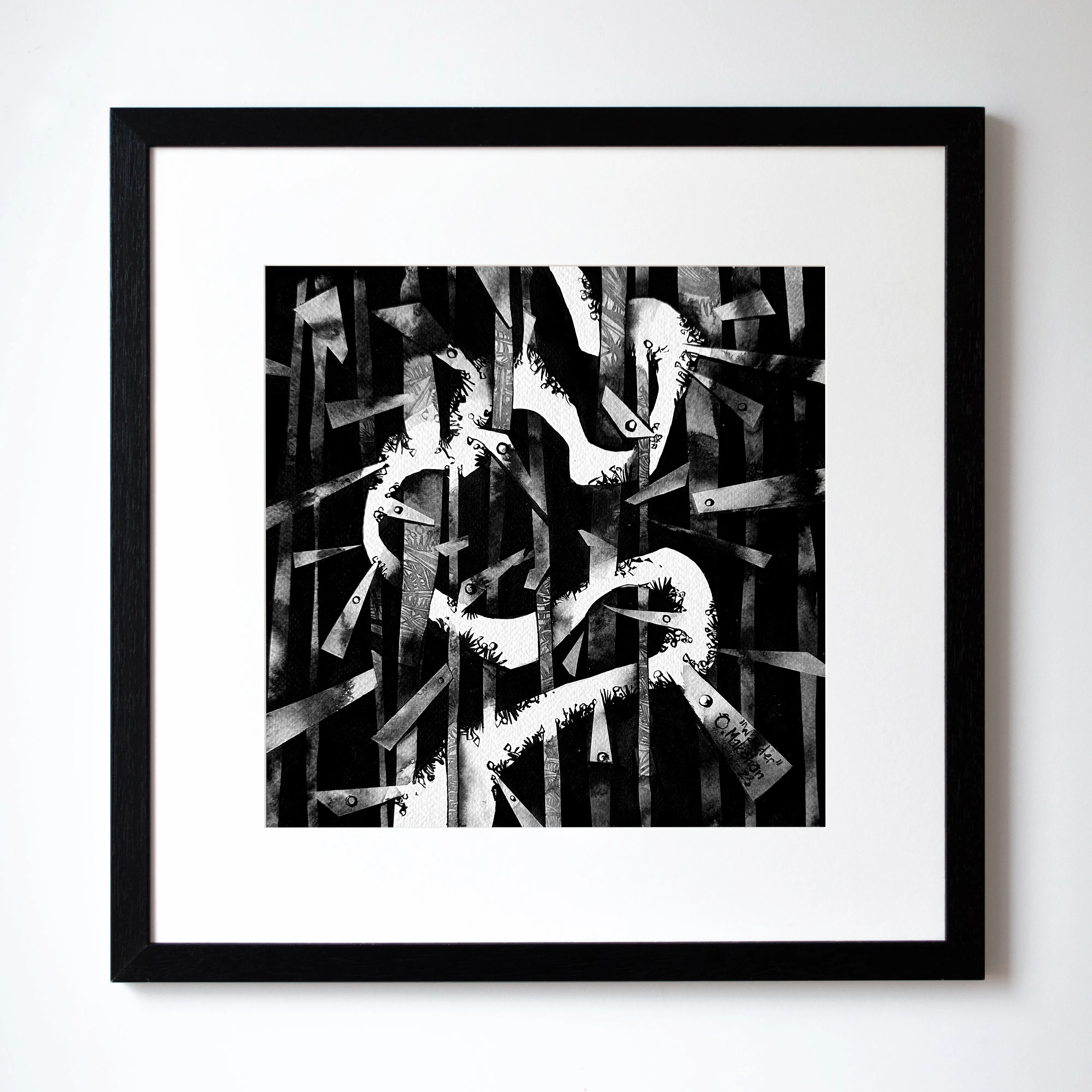 Зображення "Мандрувати | Wander" від Олександр Макогон, розмір: 42 x 42 cm, матеріали: туш, бавовняний папір | ink, cotton paper, медіум: Графіка, ціна: $230 Фото 1 з 3.