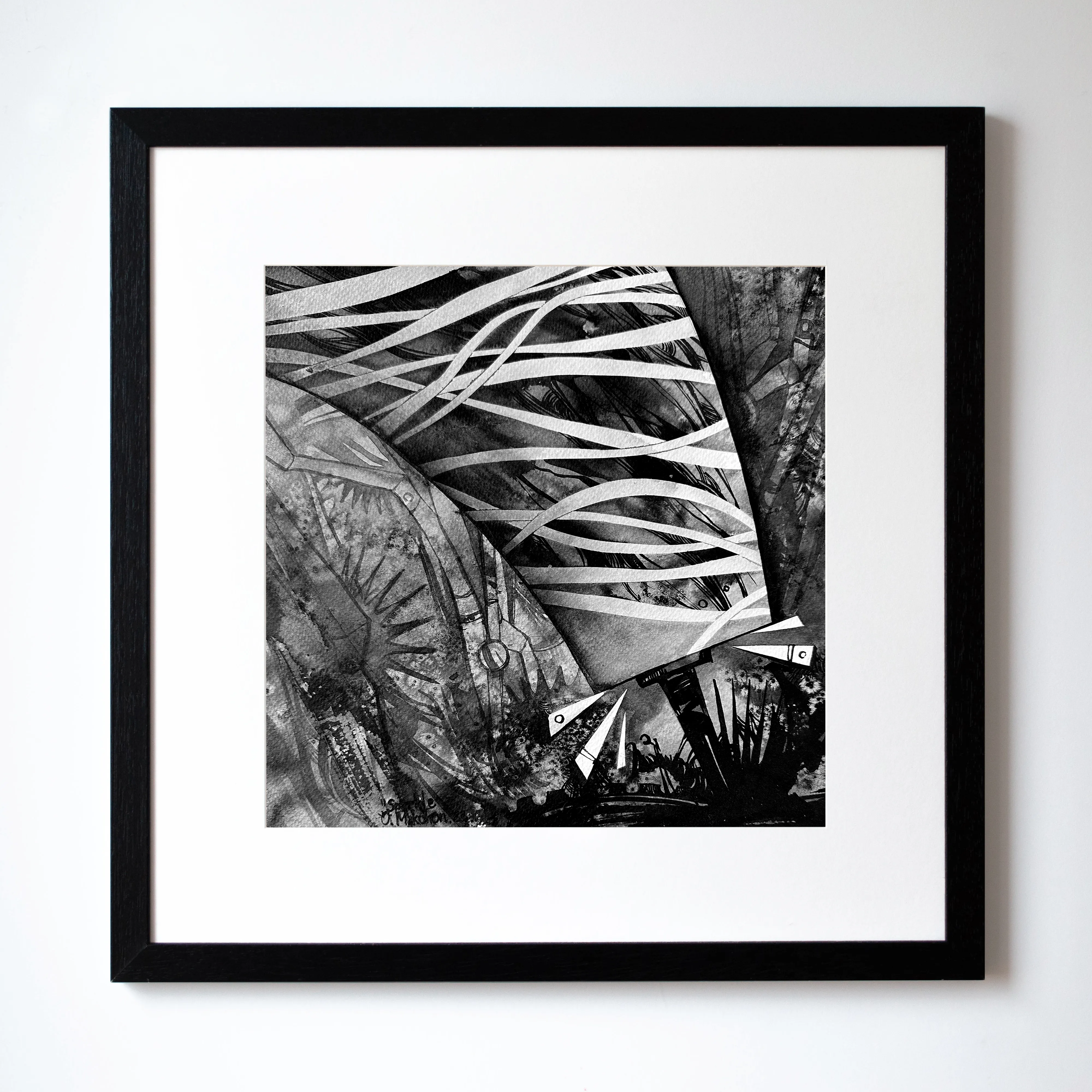 Зображення "Іскра | Sparkle" від Олександр Макогон, розмір: 42 x 42 cm, матеріали: туш, бавовняний папір | ink, cotton paper, медіум: Графіка, ціна: $230 Фото 1 з 4.