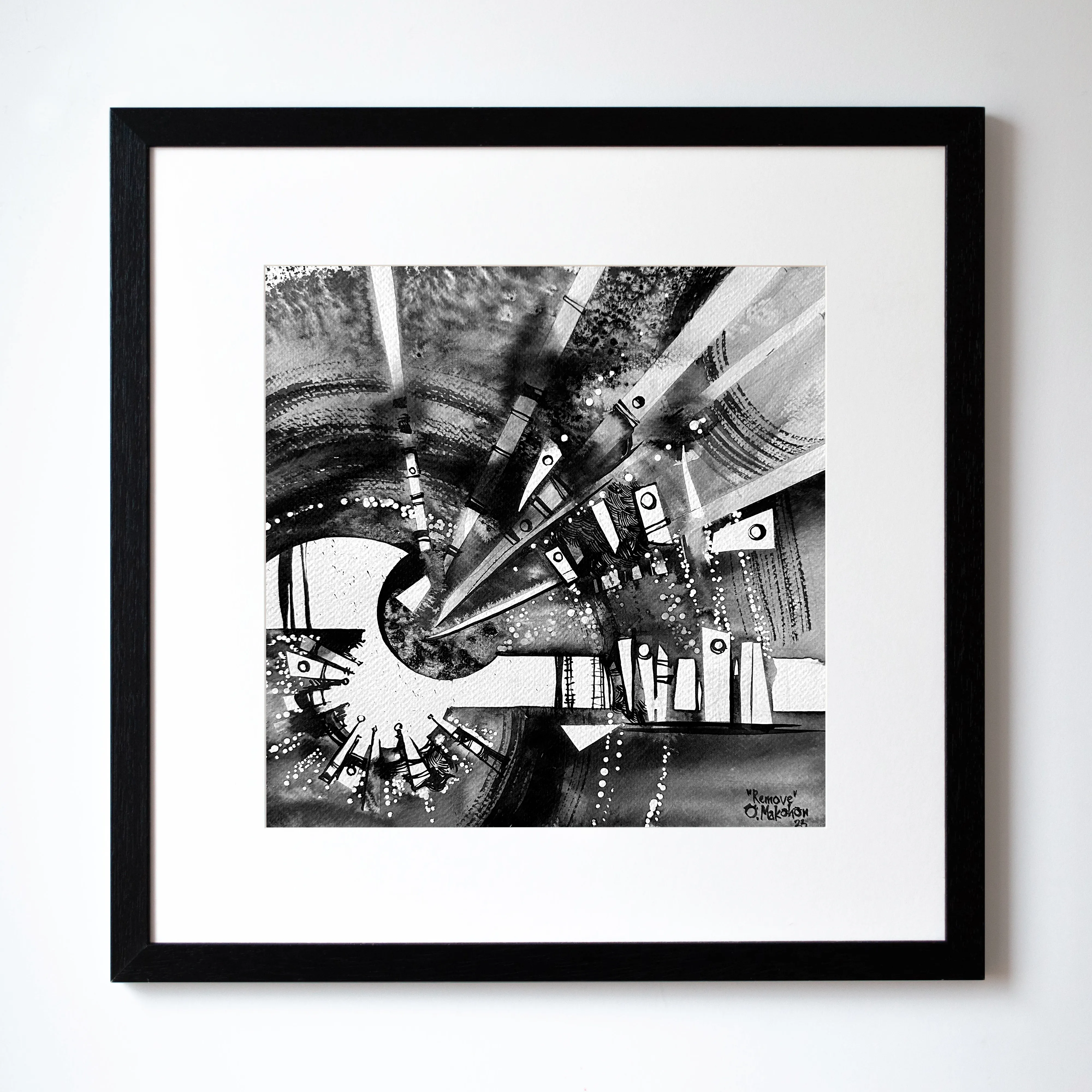 Зображення "Видалити | Remove" від Олександр Макогон, розмір: 42 x 42 cm, матеріали: туш, бавовняний папір | ink, cotton paper, медіум: Графіка, ціна: $230 Фото 1 з 4.
