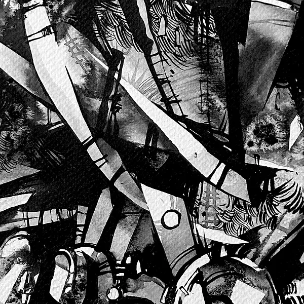 Зображення "Сон | Dream" від Олександр Макогон, розмір: 42 x 42 cm, матеріали: туш, бавовняний папір | ink, cotton paper, медіум: Графіка, ціна: $230 Фото 2 з 4.