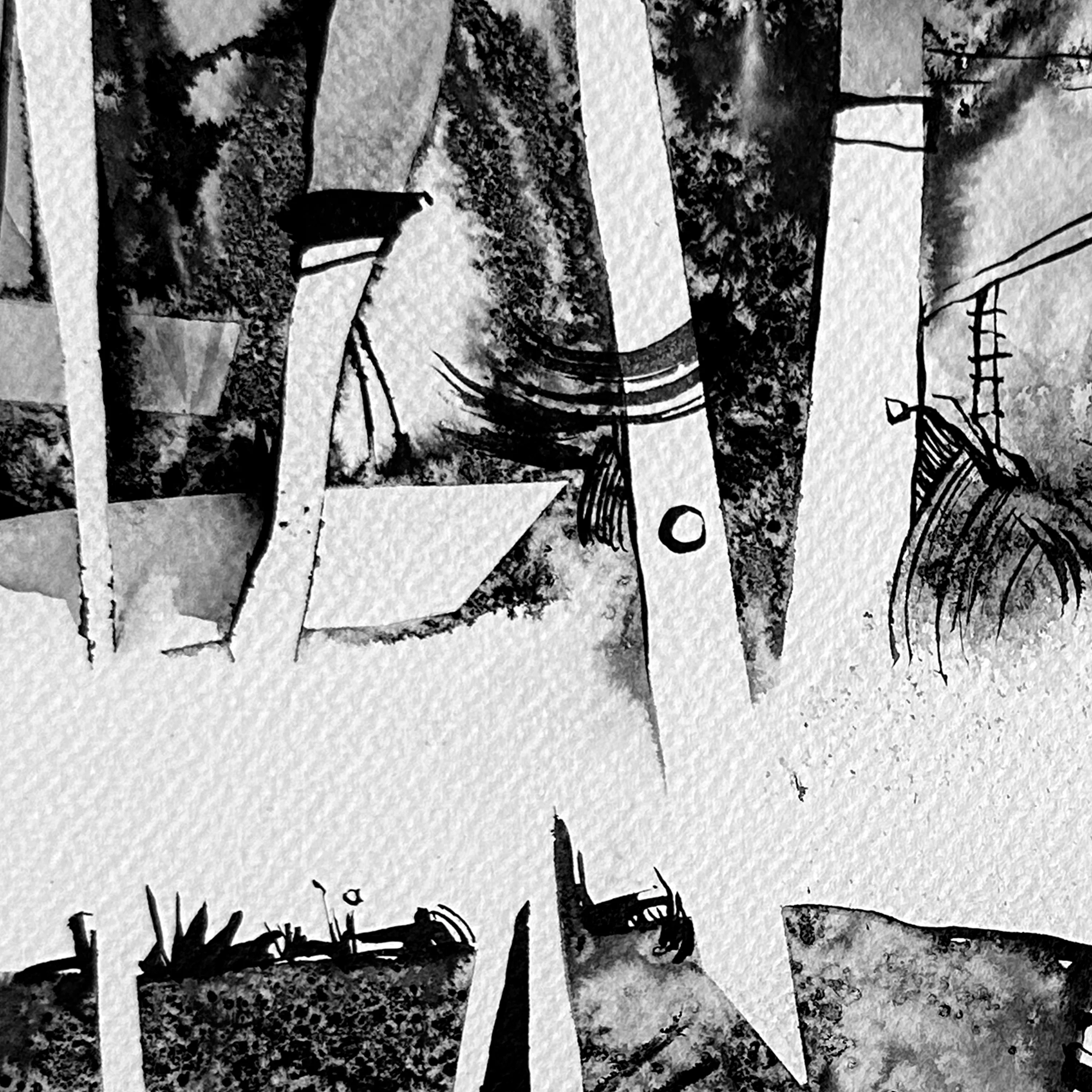 Зображення "Шлях | Path" від Олександр Макогон, розмір: 42 x 42 cm, матеріали: туш, бавовняний папір | ink, cotton paper, ціна: $230 Фото 2 з 4.