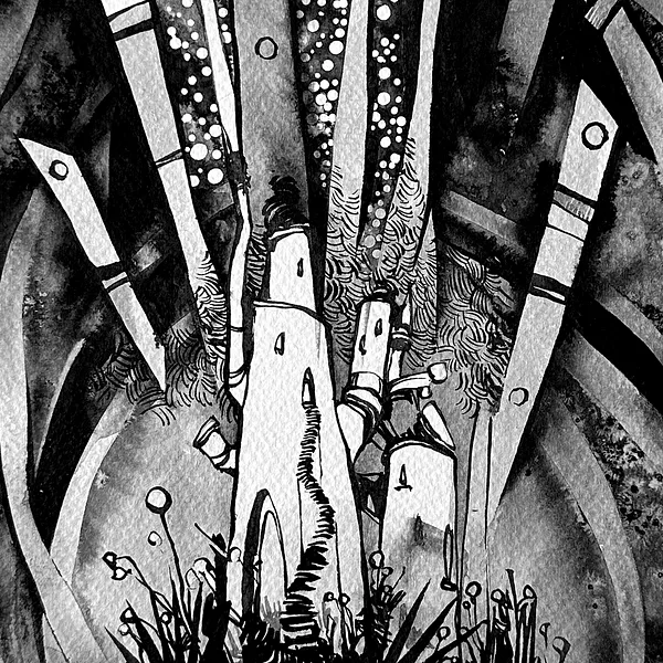 Зображення "Фортуна | Fortune" від Олександр Макогон, розмір: 42 x 42 cm, матеріали: туш, бавовняний папір | ink, cotton paper, медіум: Графіка, ціна: $230 Фото 3 з 3.