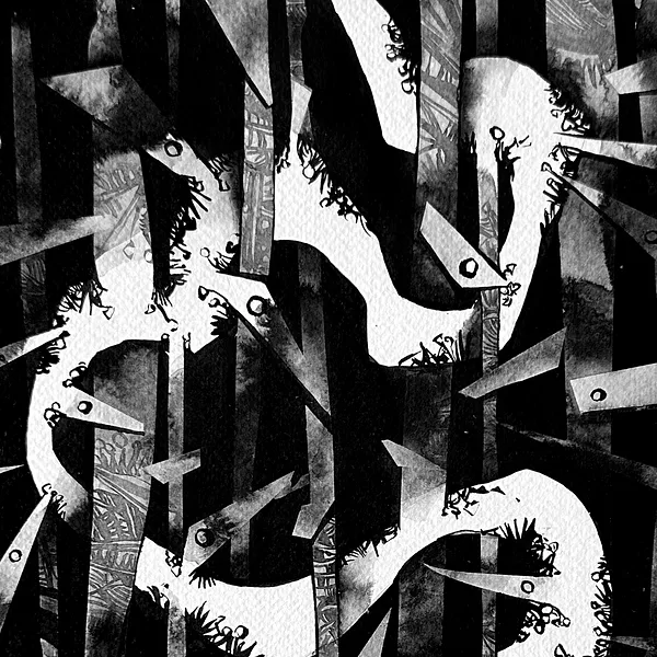 Зображення "Мандрувати | Wander" від Олександр Макогон, розмір: 42 x 42 cm, матеріали: туш, бавовняний папір | ink, cotton paper, медіум: Графіка, ціна: $230 Фото 2 з 3.