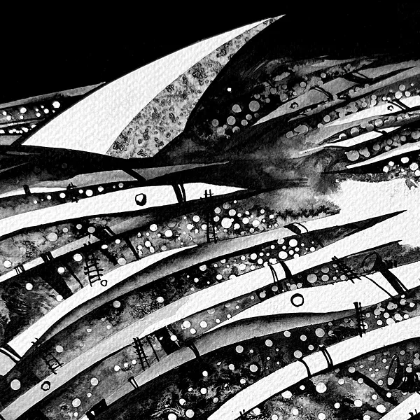 Зображення "Кинджал | Dagger" від Олександр Макогон, розмір: 42 x 42 cm, матеріали: туш, бавовняний папір | ink, cotton paper, медіум: Графіка, ціна: $230 Фото 4 з 4.