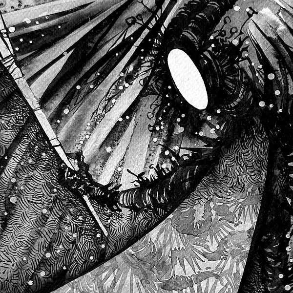 Зображення "Демон | Demon" від Олександр Макогон, розмір: 42 x 42 cm, матеріали: туш, бавовняний папір | ink, cotton paper, медіум: Графіка, ціна: $230 Фото 3 з 3.