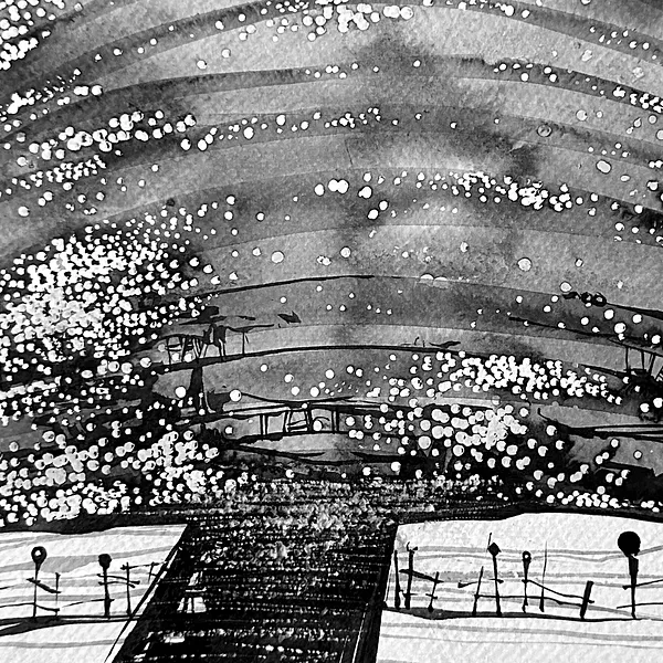 Зображення "Пухкий | Plump" від Олександр Макогон, розмір: 42 x 42 cm, матеріали: туш, бавовняний папір | ink, cotton paper, медіум: Графіка, ціна: $230 Фото 2 з 3.