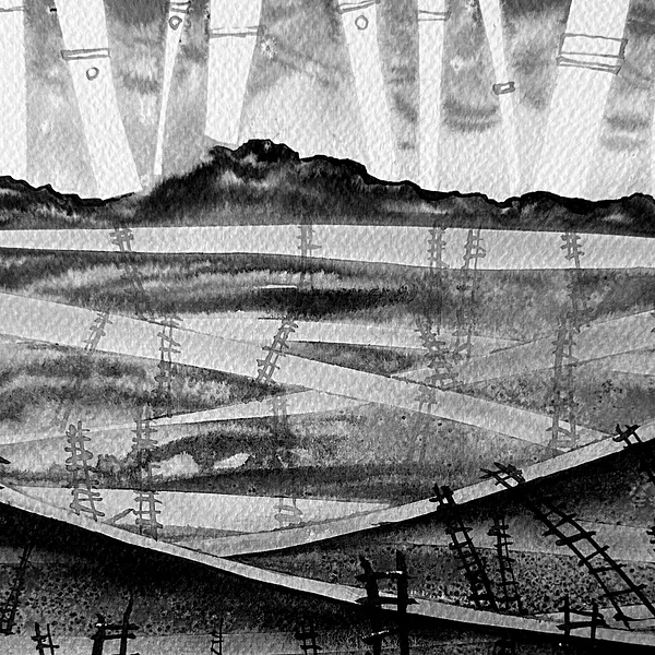 Зображення "Небесний | Celestial" від Олександр Макогон, розмір: 42 x 42 cm, матеріали: туш, бавовняний папір | ink, cotton paper, медіум: Графіка, ціна: $230 Фото 3 з 3.