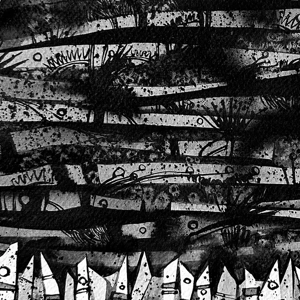 Зображення "Небезпечний | Dangerous " від Олександр Макогон, розмір: 42 x 42 cm, матеріали: туш, бавовняний папір | ink, cotton paper, медіум: Графіка, ціна: $230 Фото 3 з 3.