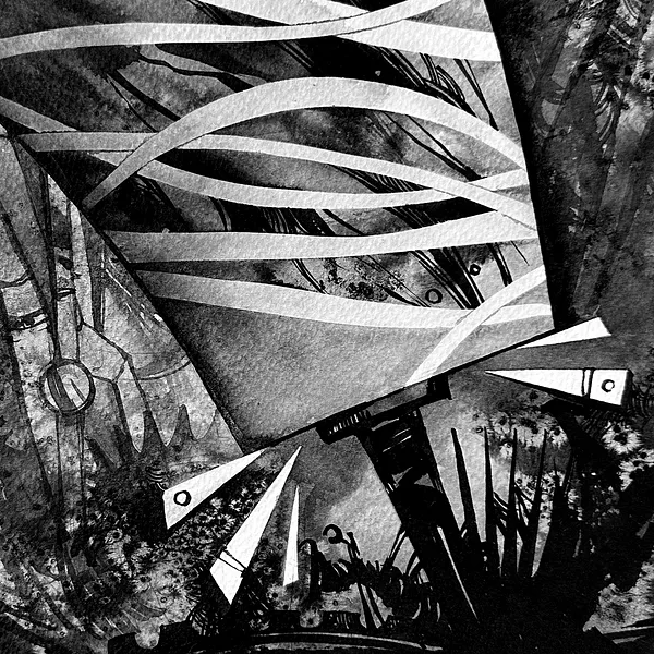 Зображення "Іскра | Sparkle" від Олександр Макогон, розмір: 42 x 42 cm, матеріали: туш, бавовняний папір | ink, cotton paper, медіум: Графіка, ціна: $230 Фото 3 з 4.