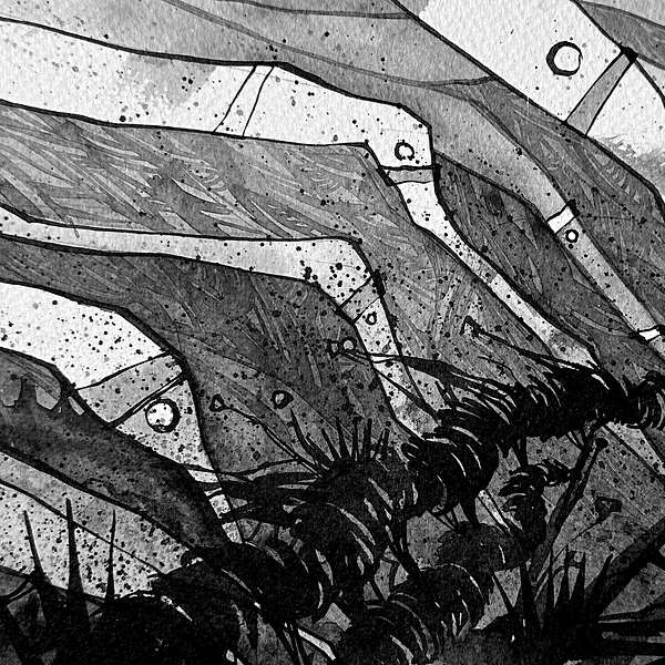 Зображення "Поспіх | Rush " від Олександр Макогон, розмір: 42 x 42 cm, матеріали: туш, бавовняний папір | ink, cotton paper, медіум: Графіка, ціна: $230 Фото 3 з 4.