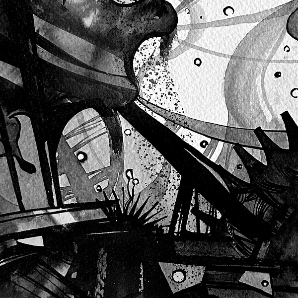 Зображення "Вогонь | Fire" від Олександр Макогон, розмір: 42 x 42 cm, матеріали: туш, бавовняний папір | ink, cotton paper, медіум: Графіка, ціна: $230 Фото 3 з 4.