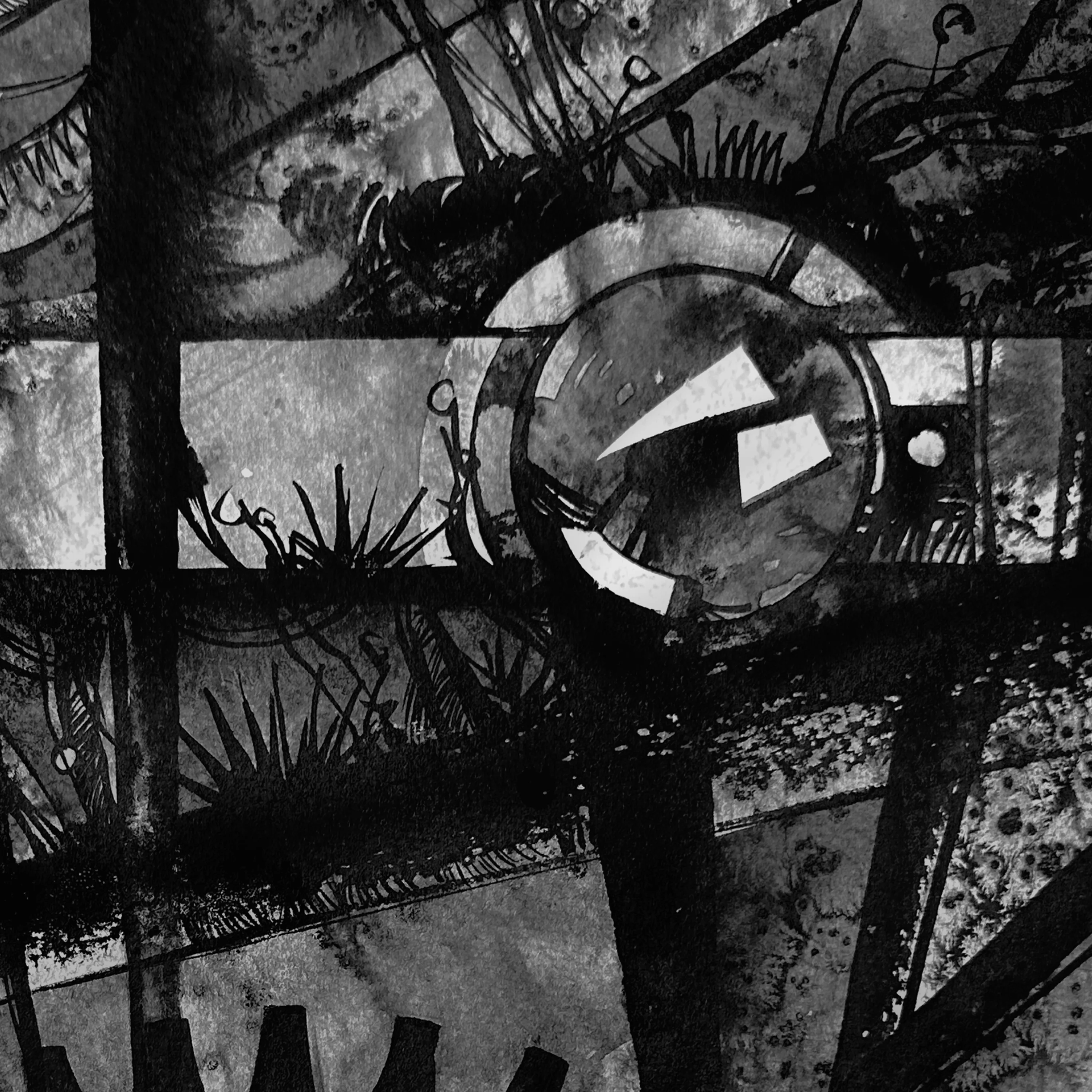 Зображення "Масивний | Massive" від Олександр Макогон, розмір: 42 x 42 cm, матеріали: туш, бавовняний папір | ink, cotton paper, медіум: Графіка, ціна: $230 Фото 4 з 4.