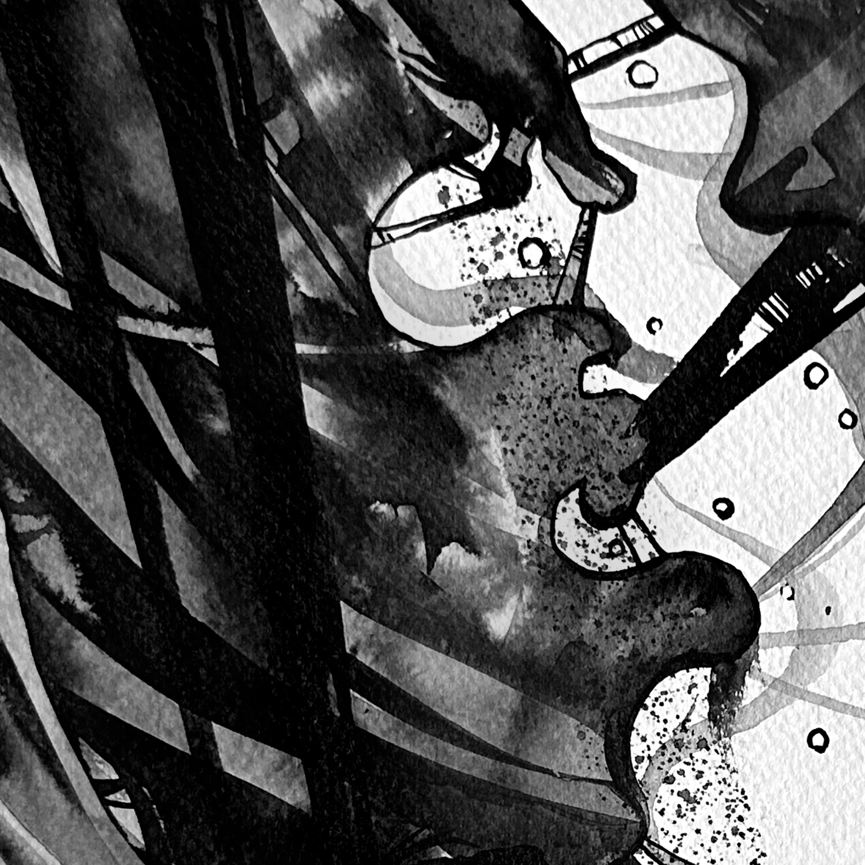 Зображення "Вогонь | Fire" від Олександр Макогон, розмір: 42 x 42 cm, матеріали: туш, бавовняний папір | ink, cotton paper, медіум: Графіка, ціна: $230 Фото 4 з 4.