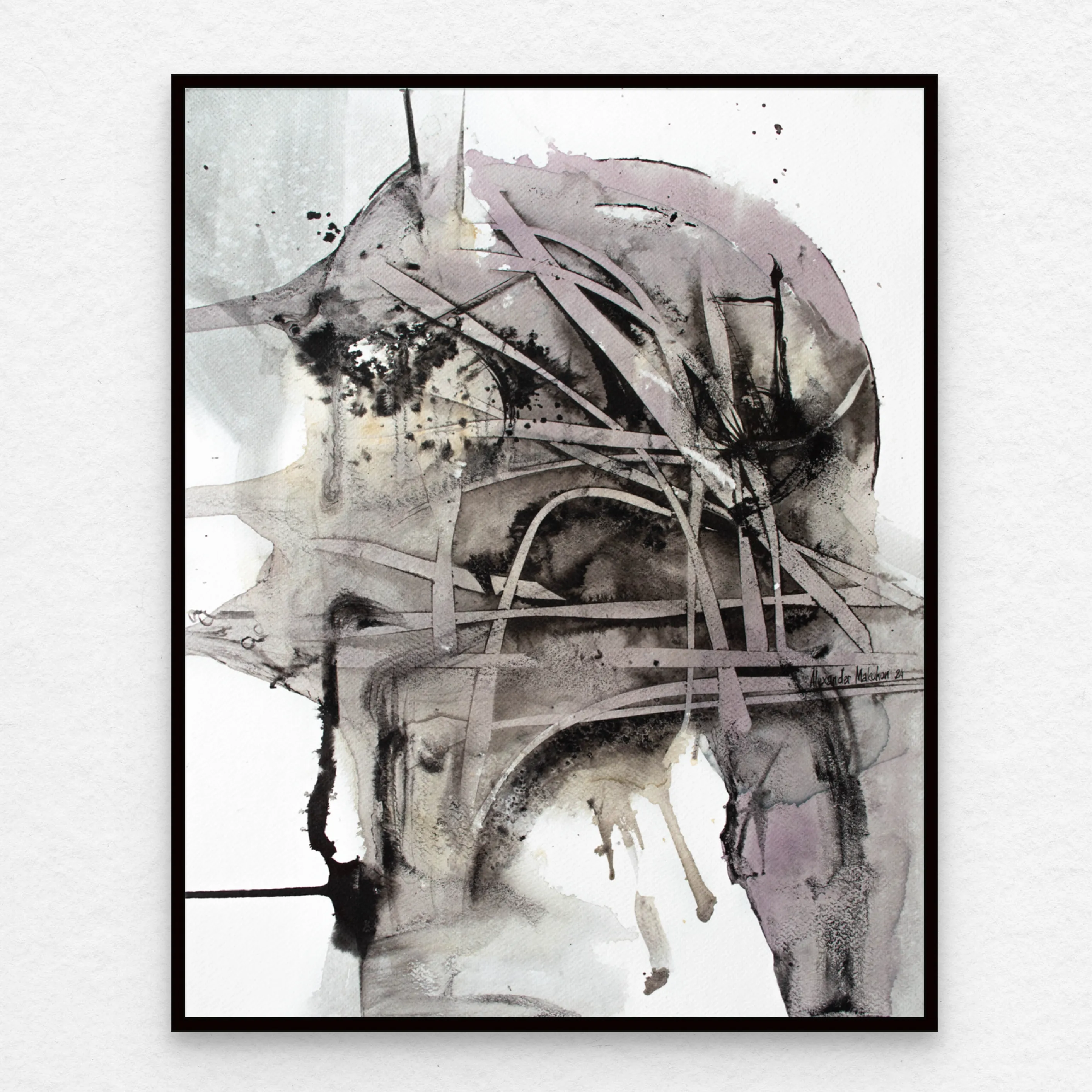 Зображення "Портрет | Portrait" від Олександр Макогон, розмір: 50 х 40 см, медіум: Живопис, серія: Abstract, ціна: $250 Фото 1 з 4.