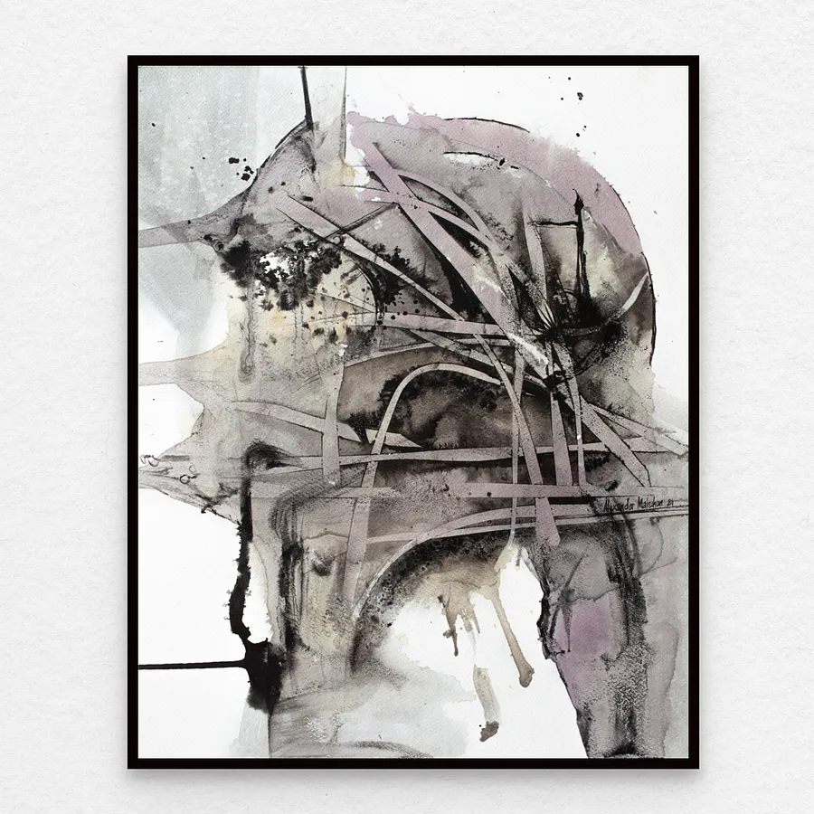 Зображення "Портрет | Portrait" від Олександр Макогон, розмір: 50 х 40 см, медіум: Живопис, серія: Abstract, ціна: $250