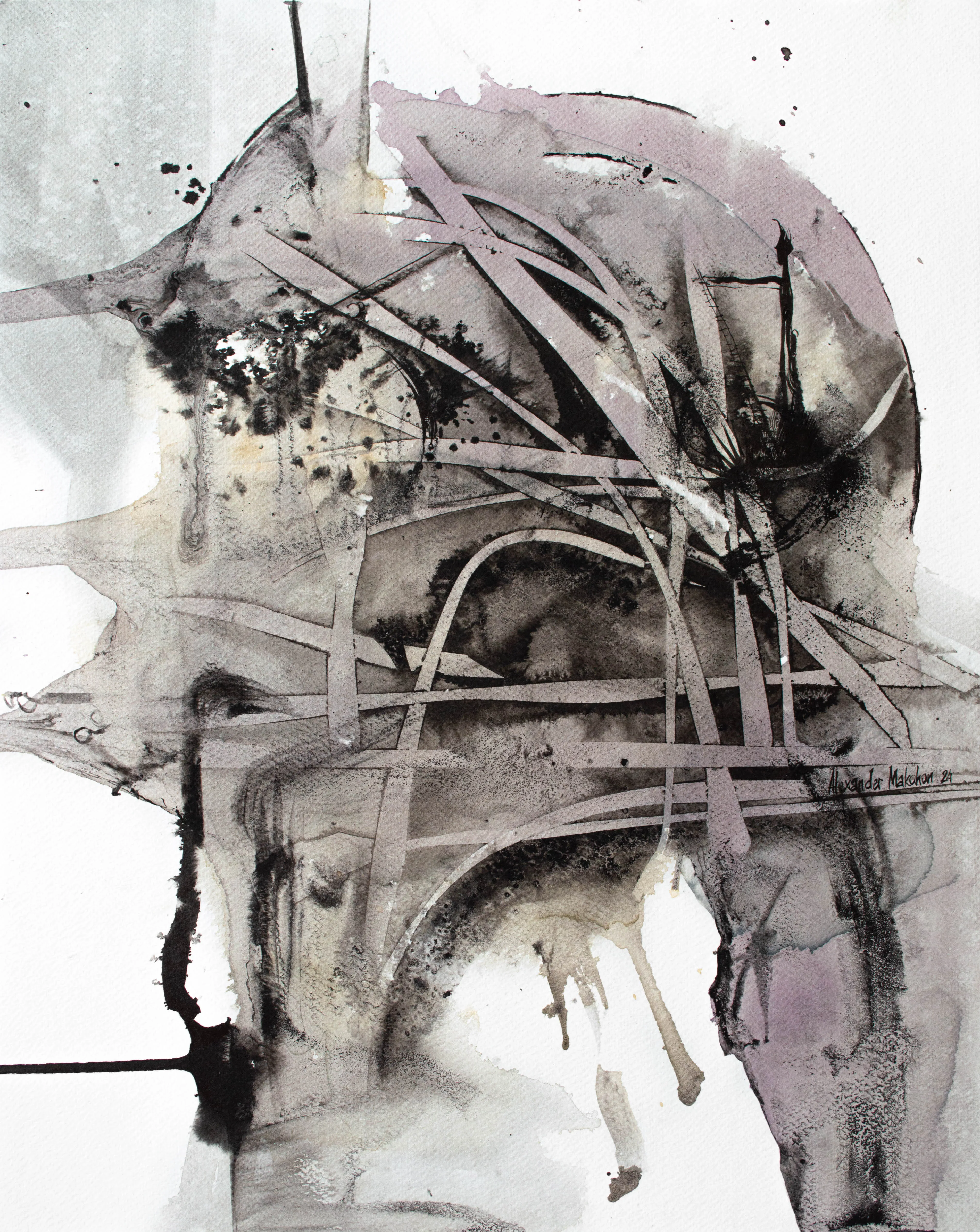 Зображення "Портрет | Portrait" від Олександр Макогон, розмір: 50 х 40 см, медіум: Живопис, серія: Abstract, ціна: $250 Фото 4 з 4.