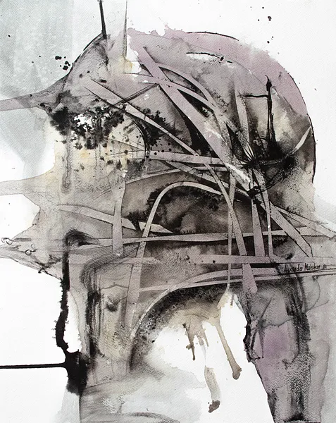 Зображення "Портрет | Portrait" від Олександр Макогон, розмір: 50 х 40 см, медіум: Живопис, серія: Abstract, ціна: $250 Фото 4 з 4.