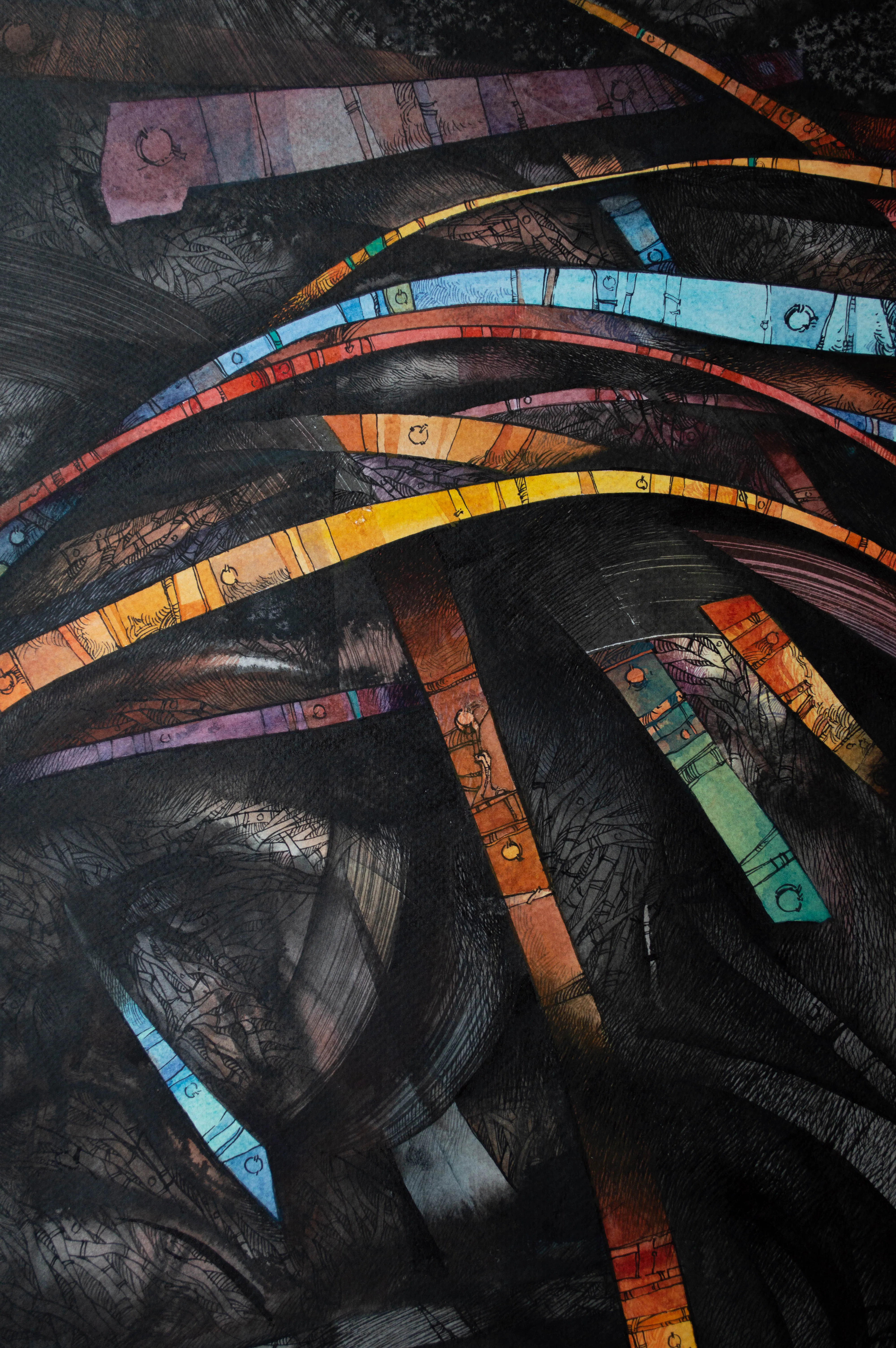 Зображення "Шаман | Shaman" від Олександр Макогон, розмір: 69 x 79 см, матеріали: Туш, акварель, папір, медіум: Графіка, ціна: $550 Фото 3 з 14.