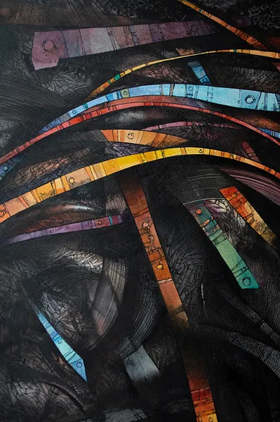 Зображення "Шаман | Shaman" від Олександр Макогон, розмір: 69 x 79 см, матеріали: Туш, акварель, папір, медіум: Графіка, ціна: $550 Фото 3 з 14.