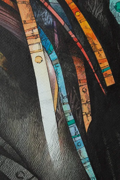Зображення "Шаман | Shaman" від Олександр Макогон, розмір: 69 x 79 см, матеріали: Туш, акварель, папір, медіум: Графіка, ціна: $550 Фото 10 з 14.