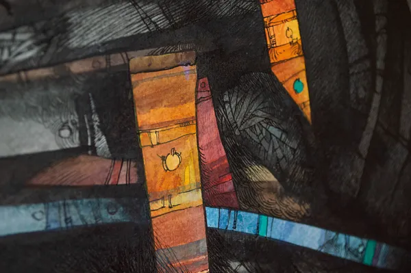 Зображення "Шаман | Shaman" від Олександр Макогон, розмір: 69 x 79 см, матеріали: Туш, акварель, папір, медіум: Графіка, ціна: $550 Фото 11 з 14.