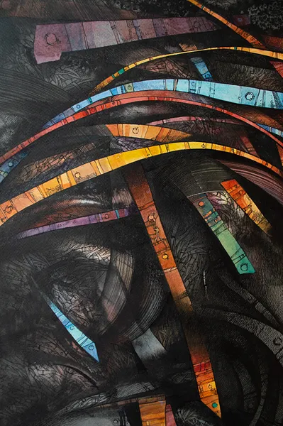 Зображення "Шаман | Shaman" від Олександр Макогон, розмір: 69 x 79 см, матеріали: Туш, акварель, папір, медіум: Графіка, ціна: $550 Фото 13 з 14.