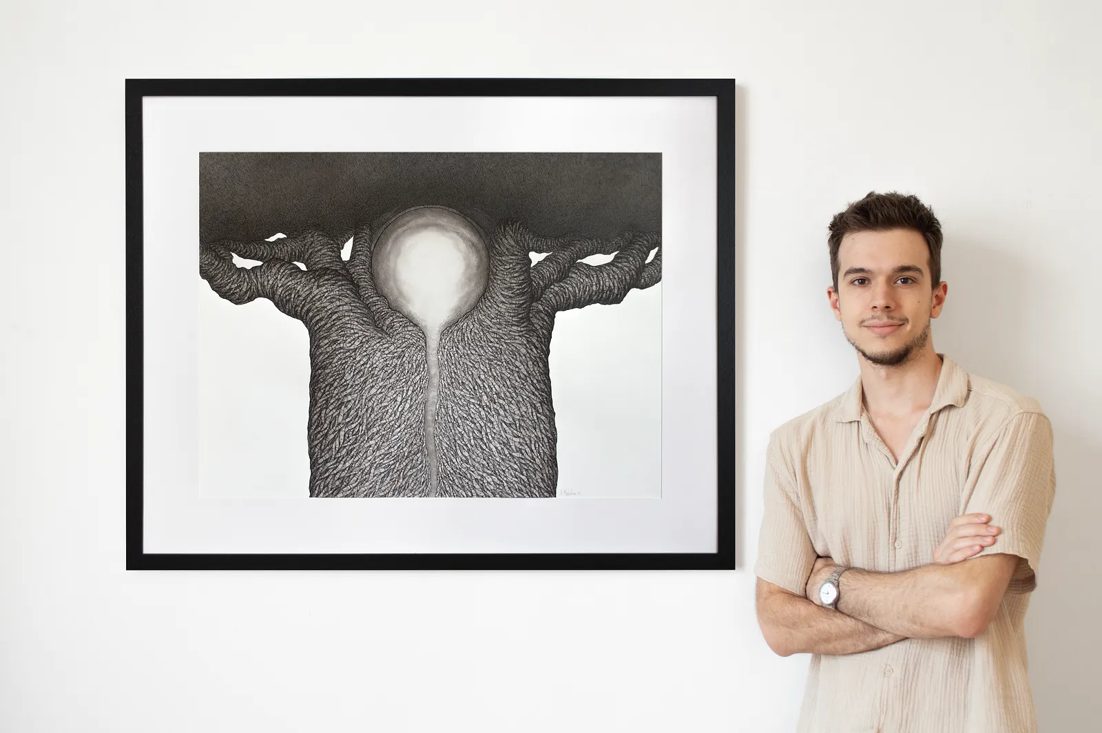 Зображення "Дерево Життя ІІ | Tree of Life II" від Олександр Макогон, розмір: 100 х 80 см, матеріали: туш, бавовняний папір | ink, cotton paper, медіум: Графіка, місто: Львів, Україна, серія: Tree of Life, ціна: $1000 (≈ 44 831 грн) Фото 3 з 13.