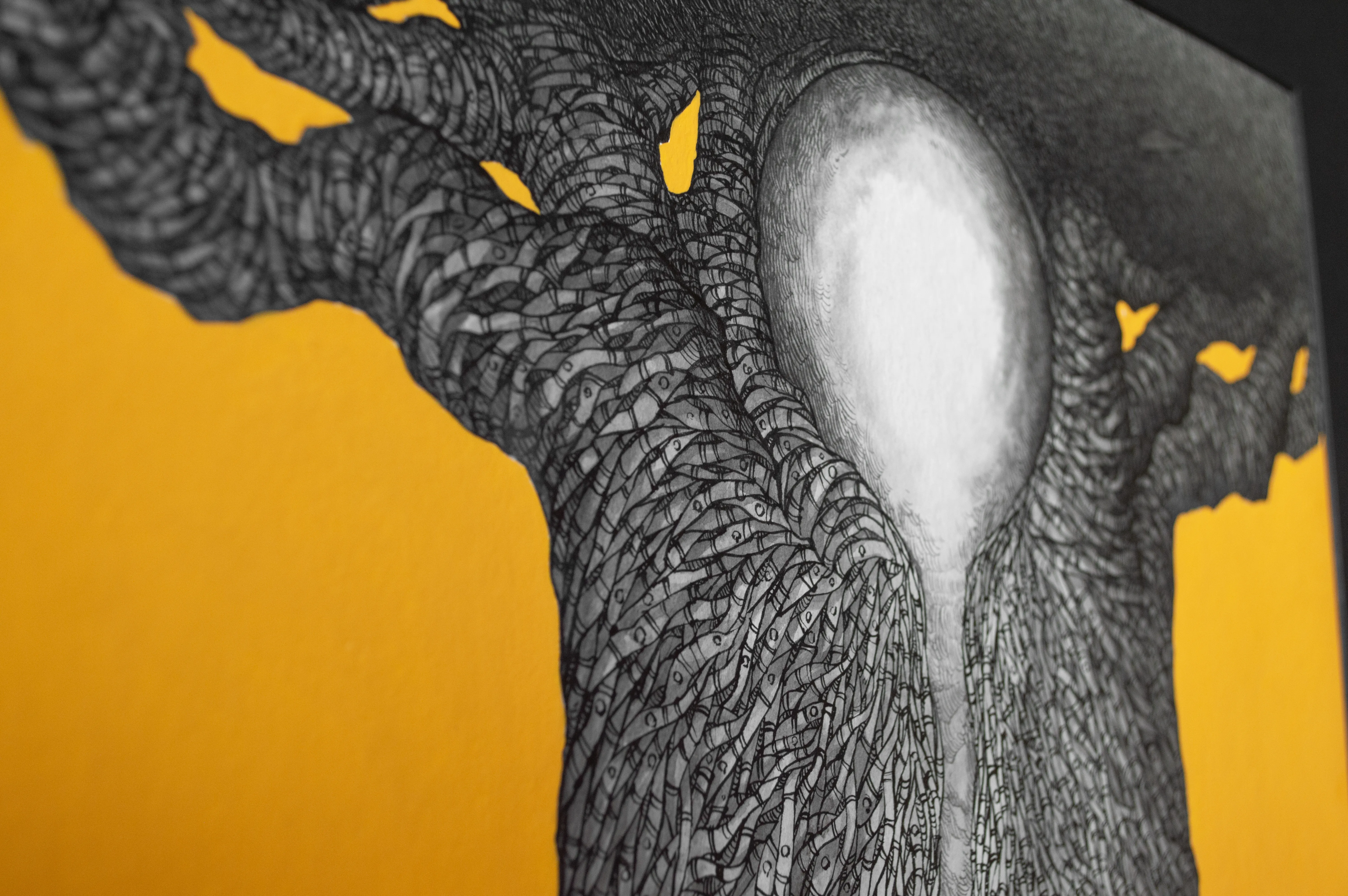 Зображення "Дерево Життя ІІІ | Tree of Life ІІІ" від Олександр Макогон, розмір: 52 х 62 cм, матеріали: ink, gouache, cotton paper | туш, гуаш, бавовняний папір, медіум: Графіка, серія: Tree of Life, ціна: $350 (≈ 15 691 грн) Фото 9 з 10.