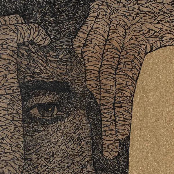 Зображення "Натхнення | Inspiration" від Олександр Макогон, розмір: 44 x 44 cm, матеріали: туш, кава, бавовняний папір | ink, coffee, cotton paper, медіум: Графіка, серія: Portraits, ціна: $250 Фото 4 з 5.