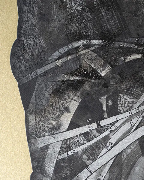 Зображення "Філософ | Philosopher" від Олександр Макогон, розмір: 52 х 62 cm, матеріали: Туш, аерозольна фарба, папір | Ink, spray paint, paper, медіум: Графіка, серія: Horses, ціна: $280 Фото 4 з 5.