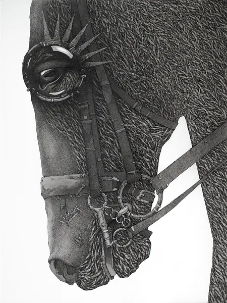 Зображення "Мислитель | Thinker" від Олександр Макогон, розмір: 100 x 80 cm, матеріали: туш, папір | ink, paper, ціна: $1000 Фото 2 з 12.