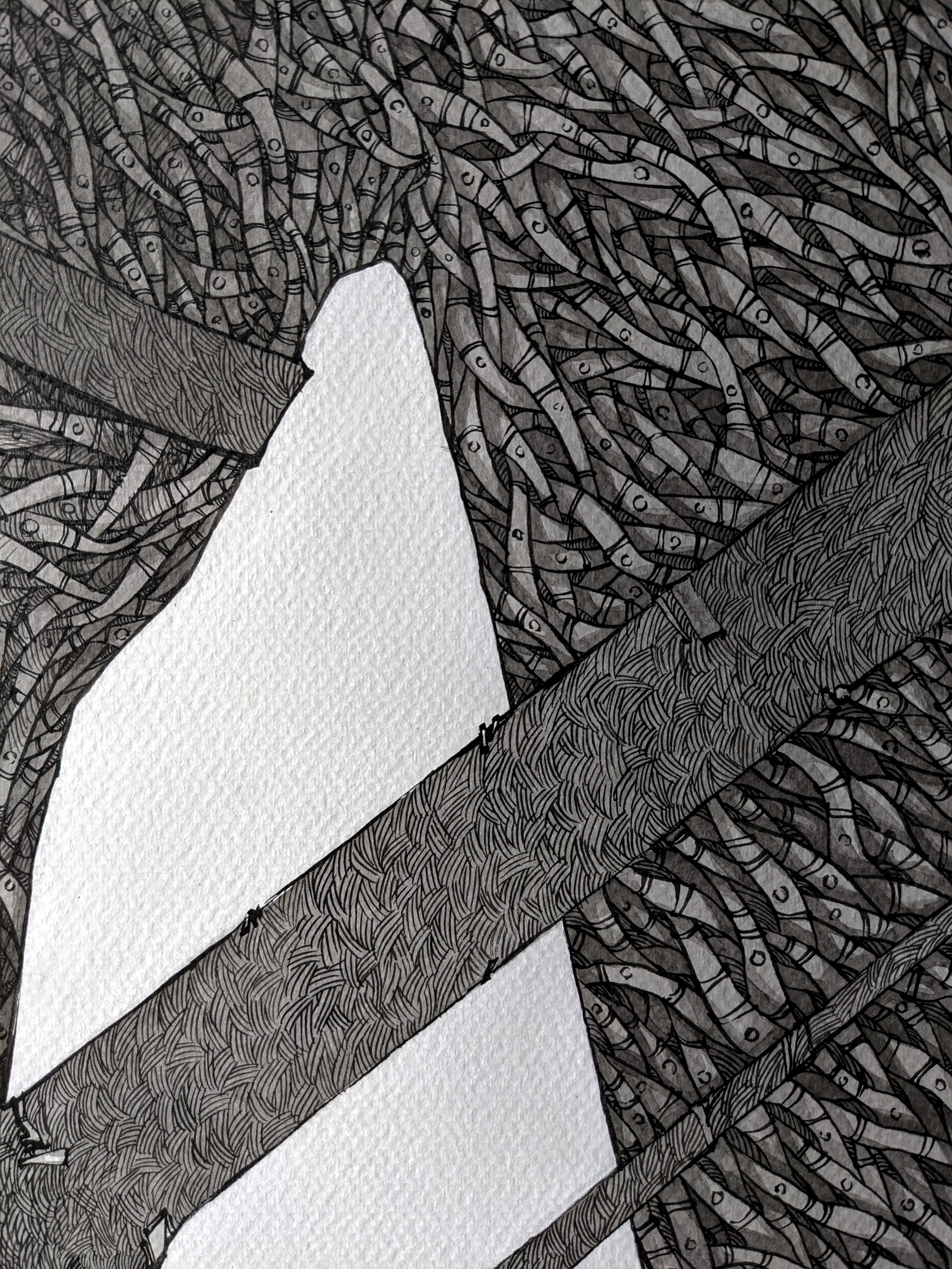 Зображення "Мислитель | Thinker" від Олександр Макогон, розмір: 100 x 80 cm, матеріали: туш, папір | ink, paper, ціна: $1000 Фото 11 з 12.