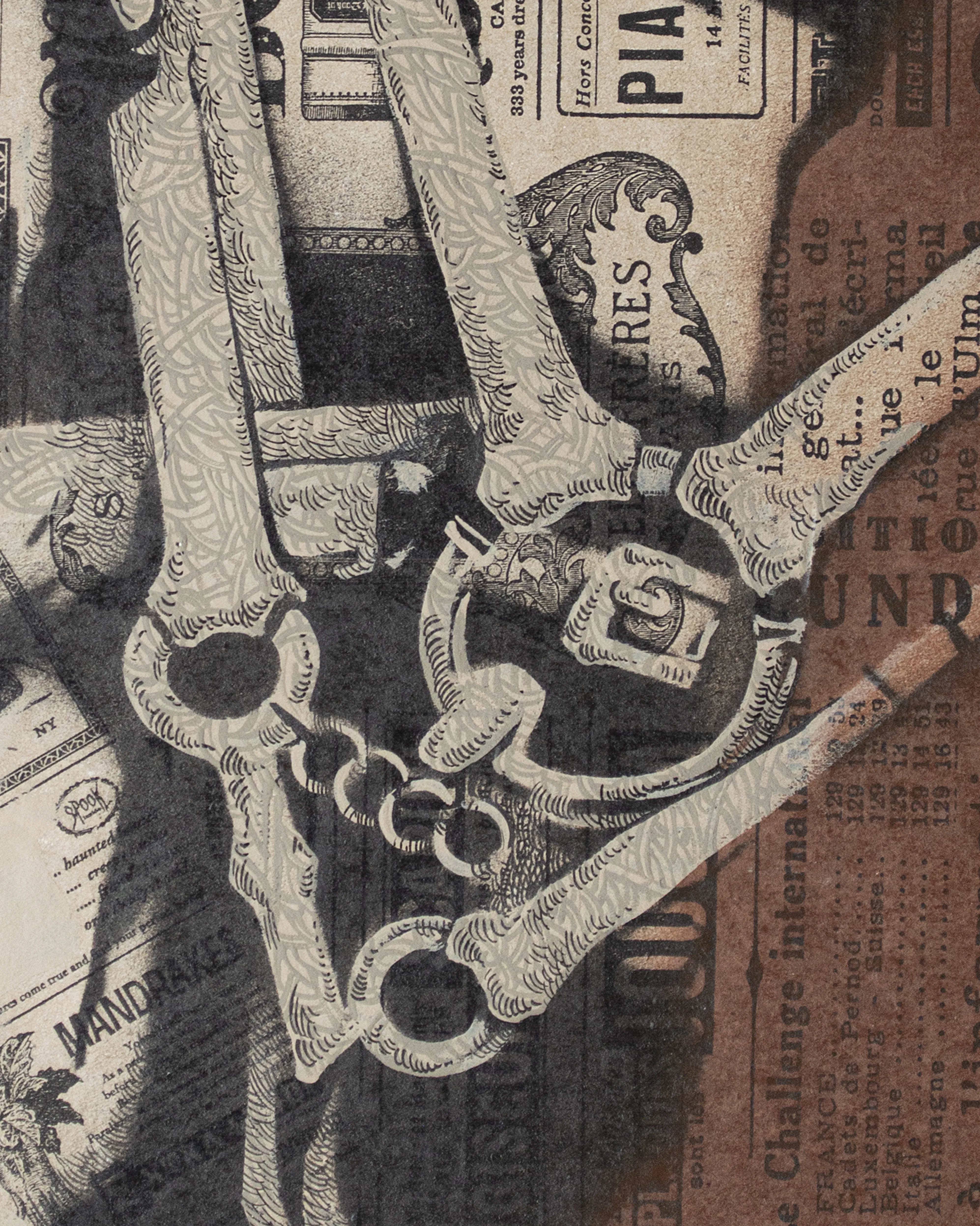 Зображення "Письменник | Writer" від Олександр Макогон, розмір: 52 х 62 cm, матеріали: Туш, гуаш, аерозольна фарба, папір | Ink, gouache, spray paint, paper, медіум: Графіка, серія: Horses, ціна: $280 Фото 4 з 6.