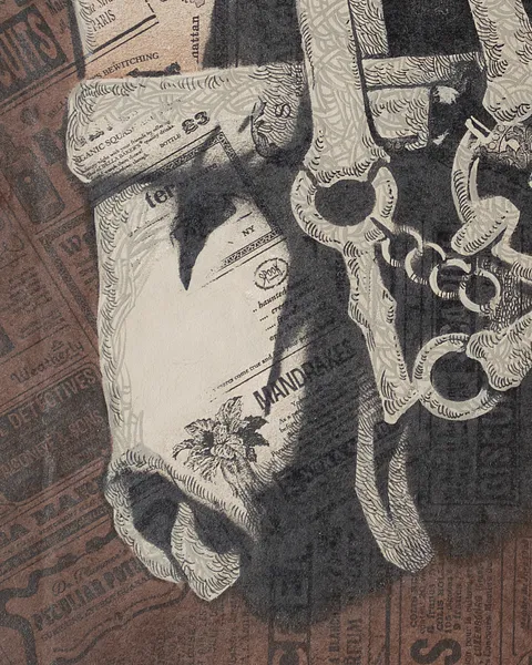 Зображення "Письменник | Writer" від Олександр Макогон, розмір: 52 х 62 cm, матеріали: Туш, гуаш, аерозольна фарба, папір | Ink, gouache, spray paint, paper, медіум: Графіка, серія: Horses, ціна: $280 Фото 5 з 6.