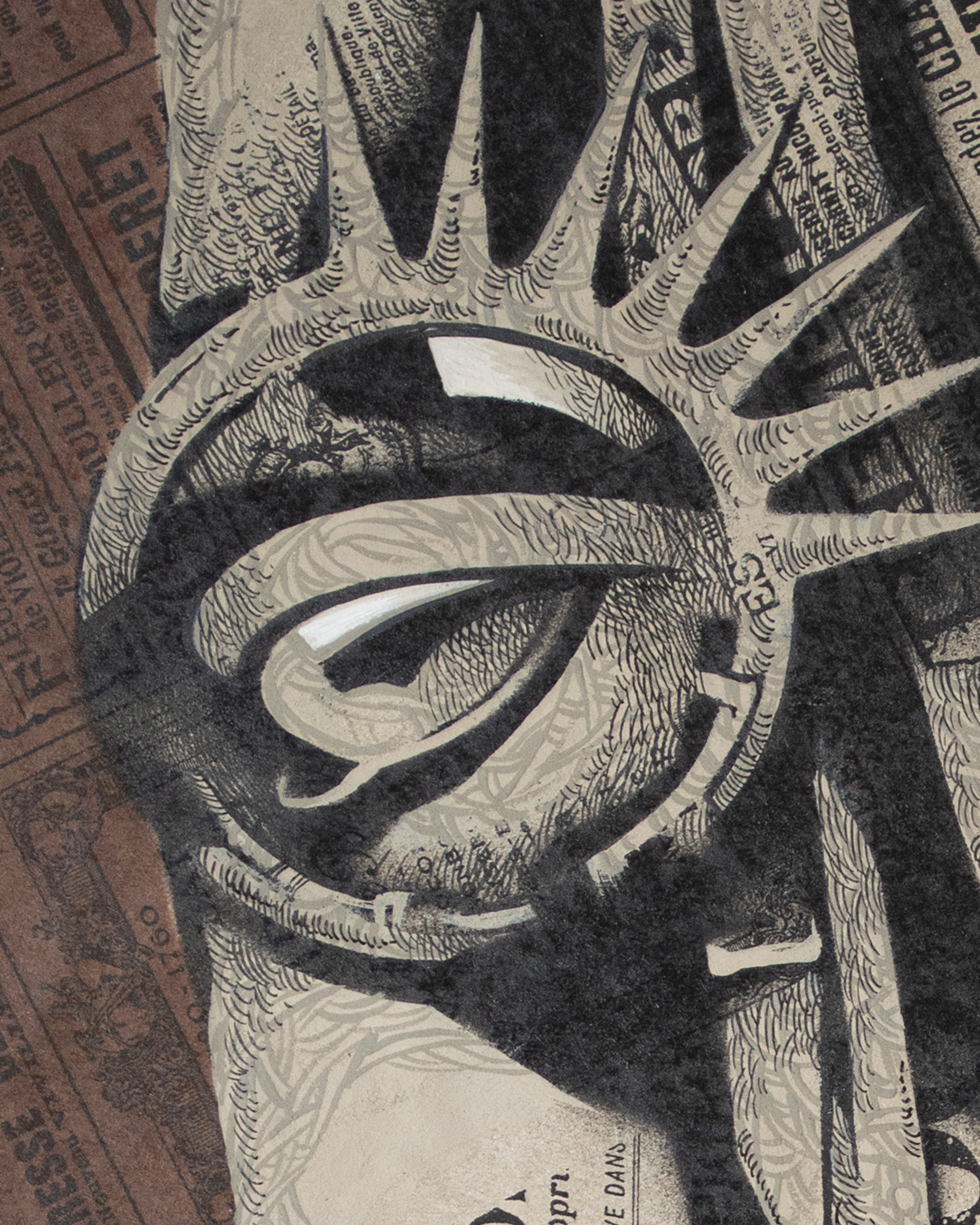 Зображення "Письменник | Writer" від Олександр Макогон, розмір: 52 х 62 cm, матеріали: Туш, гуаш, аерозольна фарба, папір | Ink, gouache, spray paint, paper, медіум: Графіка, серія: Horses, ціна: $280 Фото 6 з 6.