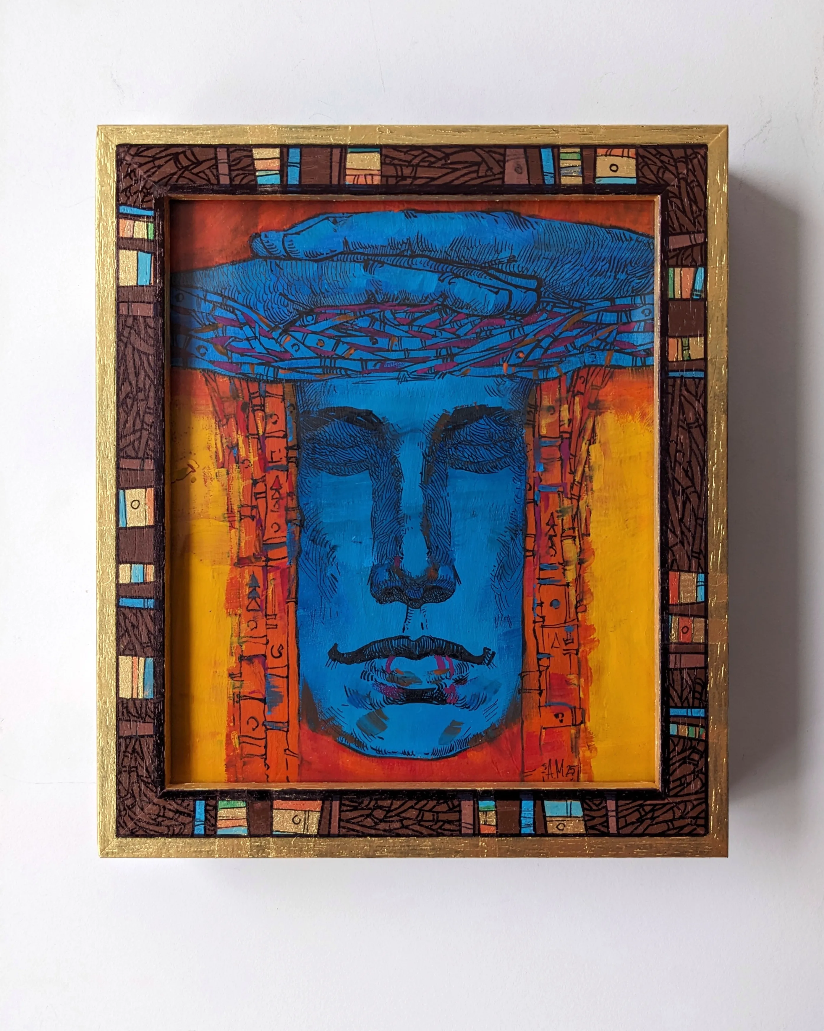 Зображення "Невагомість | Weightlessness" від Олександр Макогон, розмір: 18 х 21 cm, матеріали: туш, гуаш, картон | ink, gouache, cardboard, медіум: Графіка, місто: Lviv, Ukraine, серія: Portraits, ціна: $100 Фото 1 з 5.