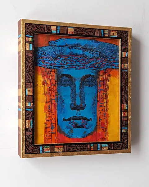 Зображення "Невагомість | Weightlessness" від Олександр Макогон, розмір: 18 х 21 cm, матеріали: туш, гуаш, картон | ink, gouache, cardboard, медіум: Графіка, місто: Lviv, Ukraine, серія: Portraits, ціна: $100 Фото 2 з 5.