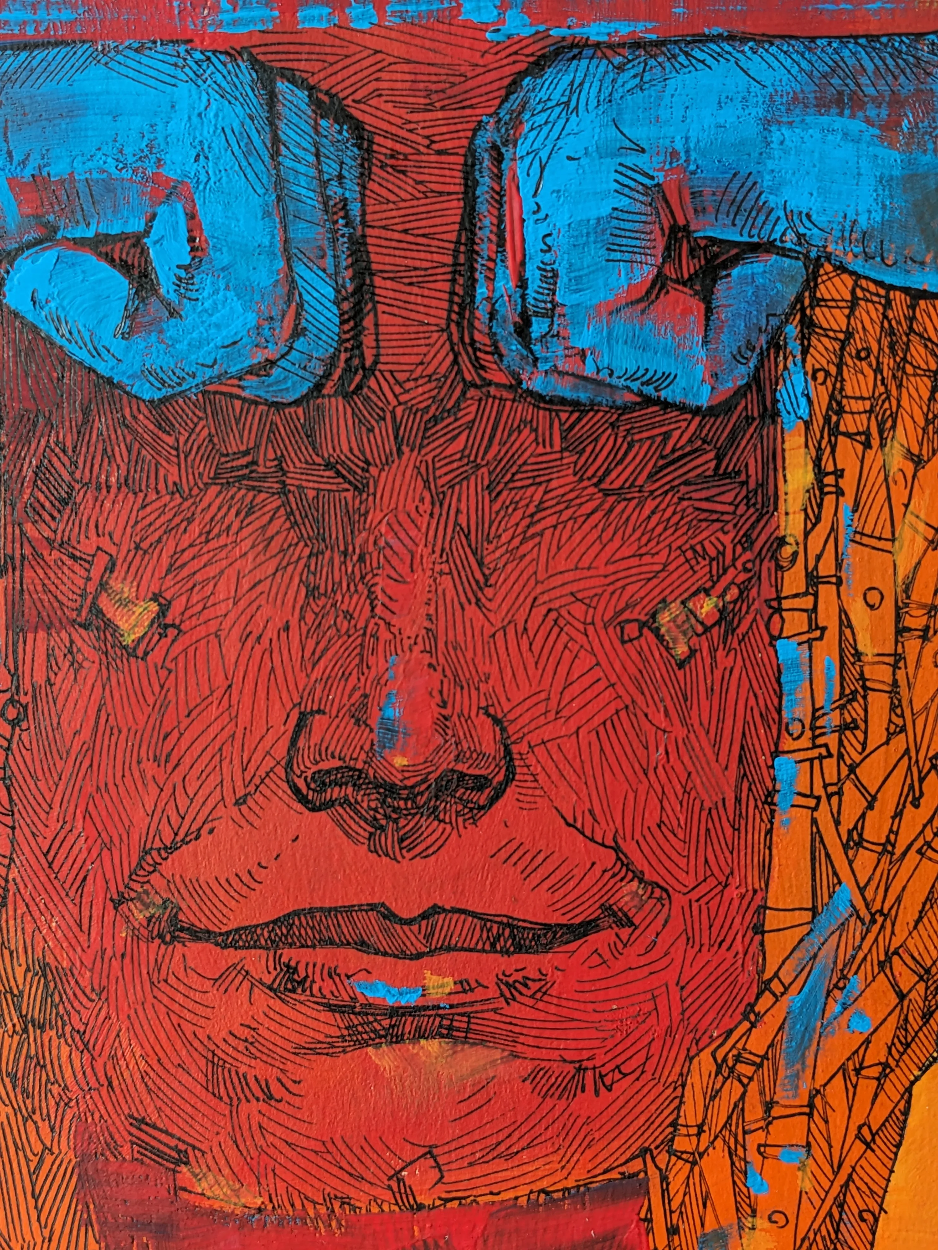 Зображення "Імпульс | Impulse" від Олександр Макогон, розмір: 14,5 x 18,5 cm, матеріали: туш, гуаш, картон | ink, gouache, cardboard, місто: Lviv, Ukraine, ціна: $100 Фото 2 з 2.